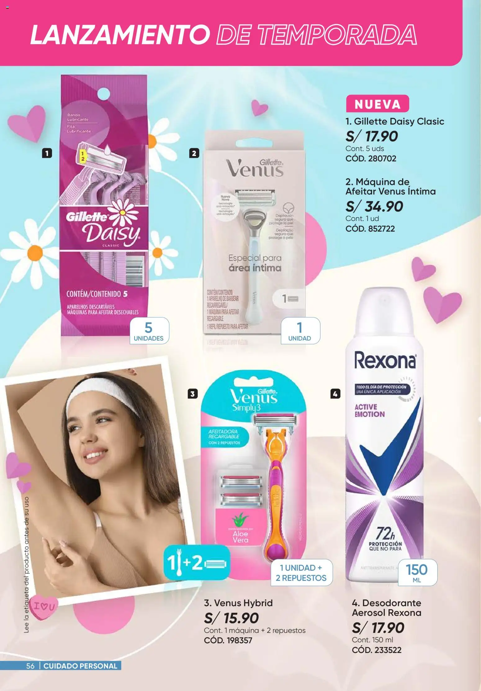 Catálogo Azzorti válido desde 07.01.2026 | Página: 56 | Productos: Desodorante, Maquina de afeitar