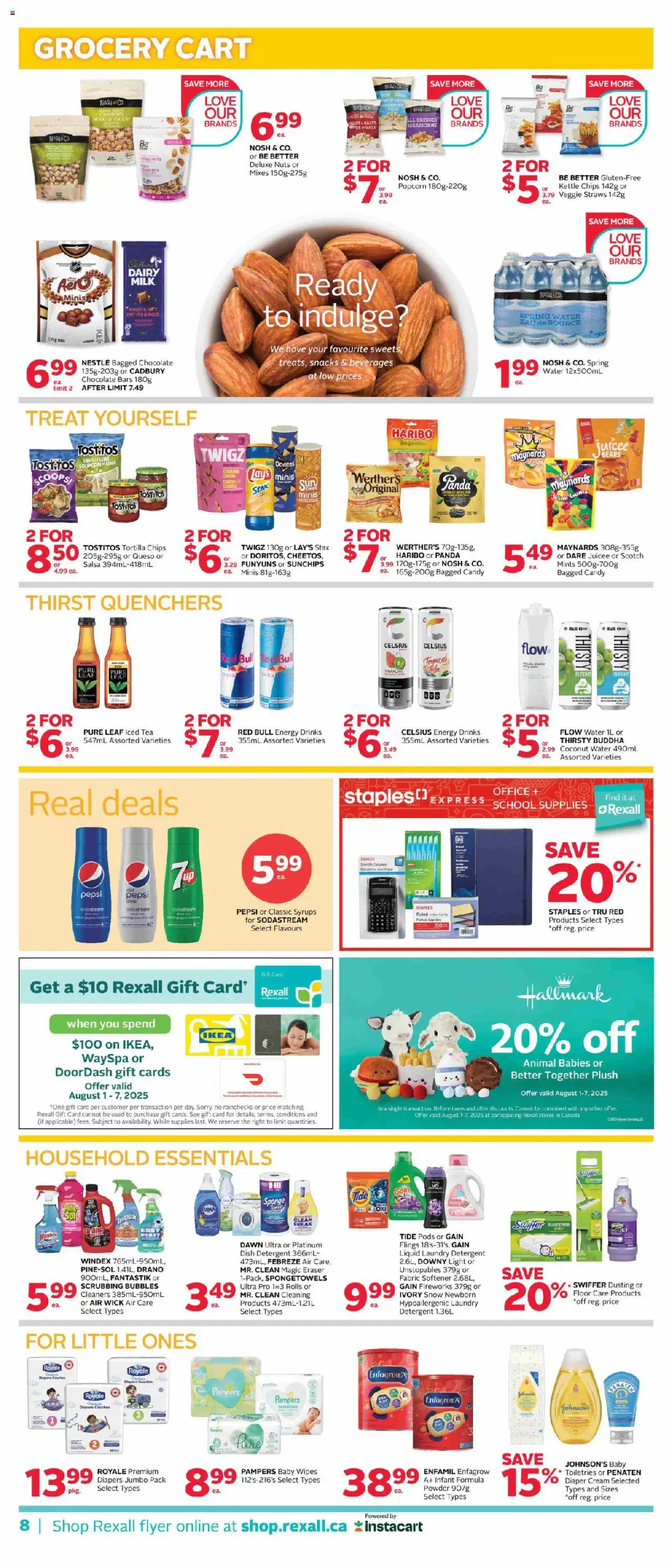 Rexall flyer valid from 01.08.2025 | Page: 17 | Products: Nuts, Cream, Powder, Milk