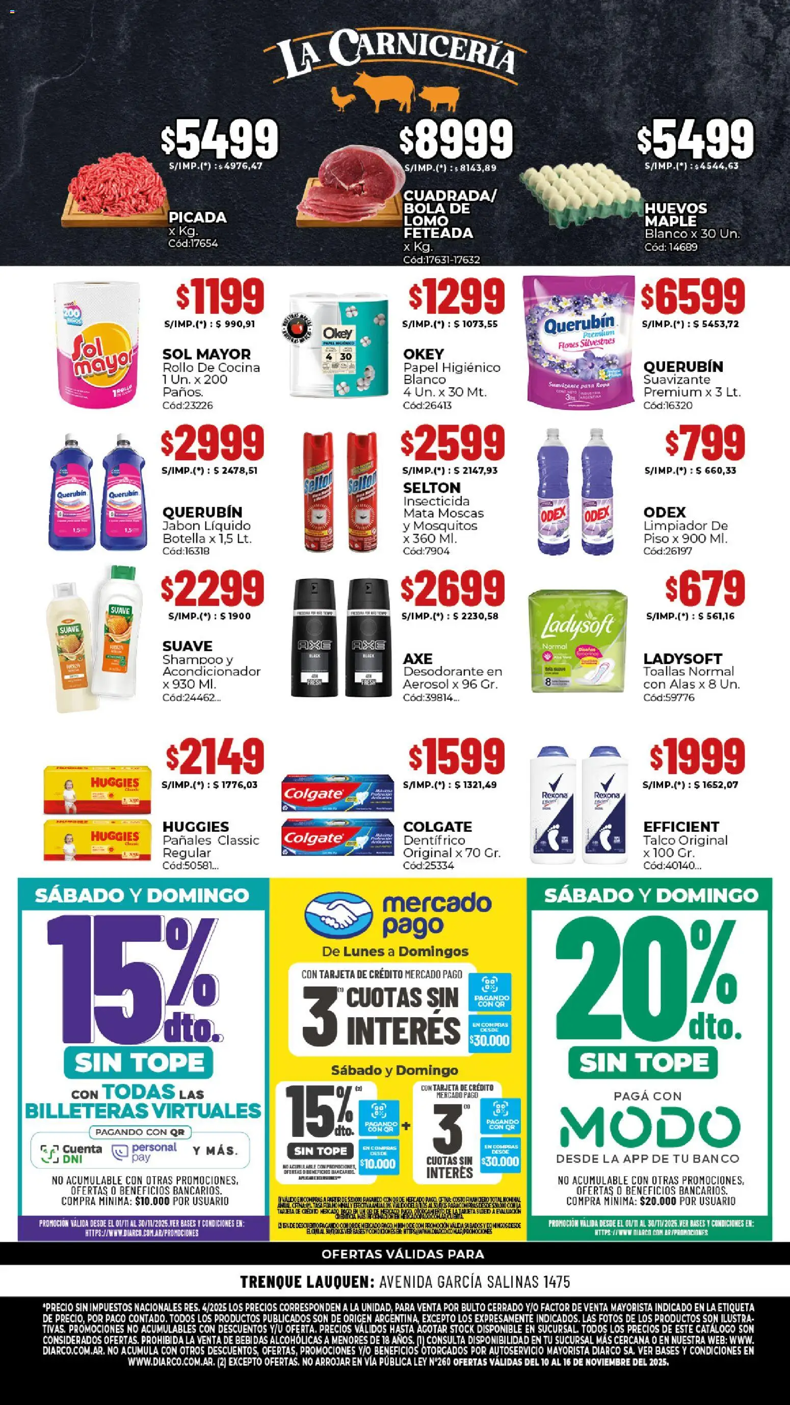 Diarco - Ofertas De Reapertura │ válido desde el 10.11.2025 | Página: 2 | Productos: Papel higiénico, Botella, Banco, Huevos
