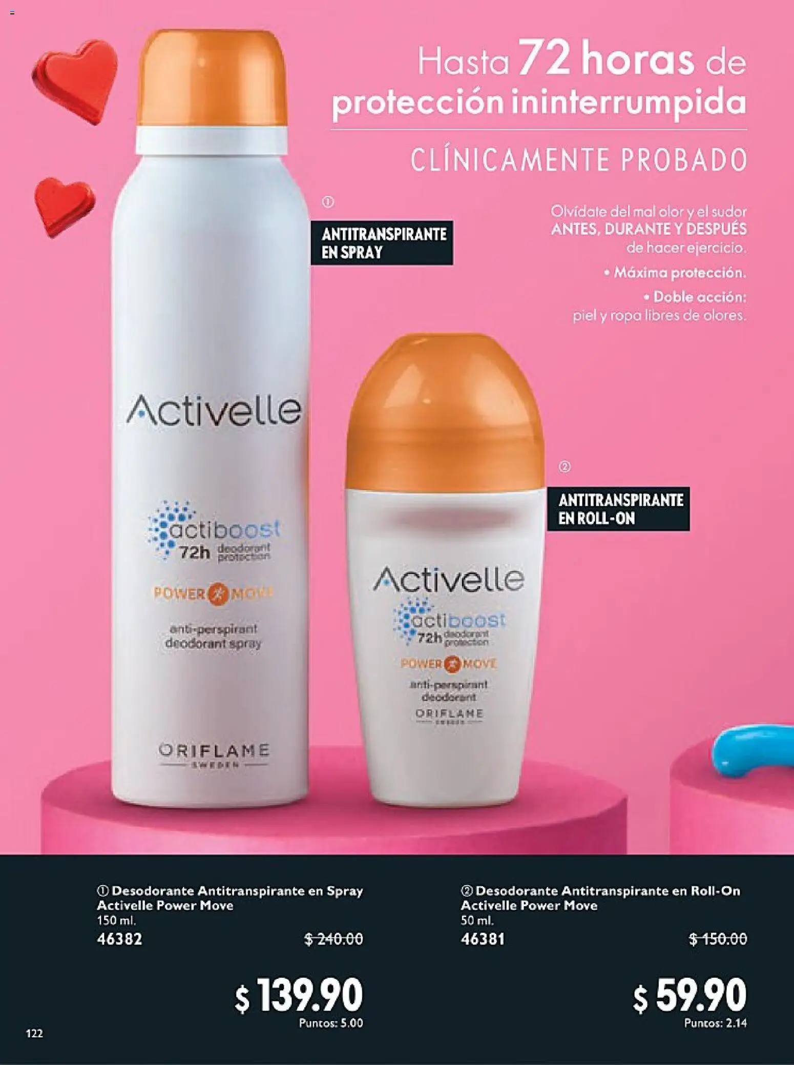 Nuevas ofertas de Oriflame válidas en toda la República Mexicana desde el 24.01.2026. ¡Encuentra las mejores ofertas en Oriflame campaña 2 2026! | Página: 122 | Productos: Desodorante, Antitranspirante, Ropa
