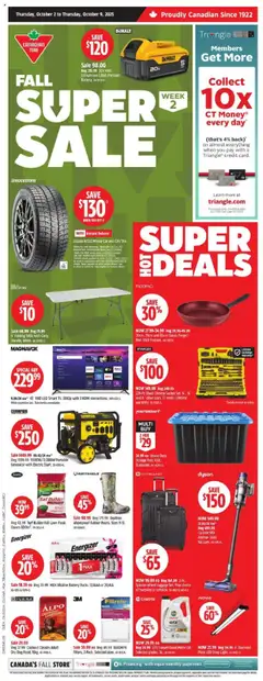 Preview of Canadian Tire weekly flyer / circulaire from shop Canadian Tire valid from 02.10.2025