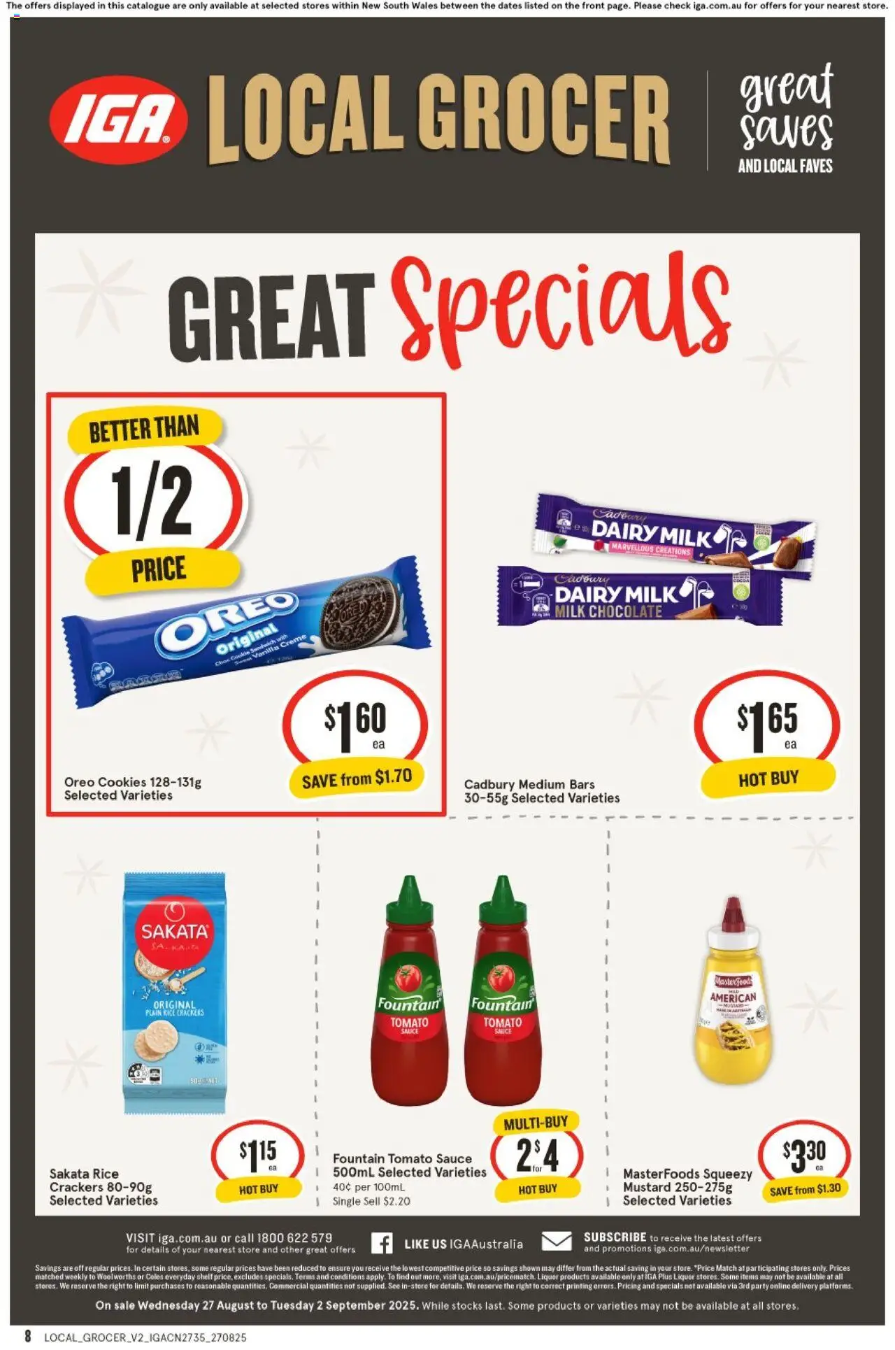 IGA catalogue - valid from 27.08.2025 | Page: 8 | Products: Toilet, Beef, Tissues, Vitamin