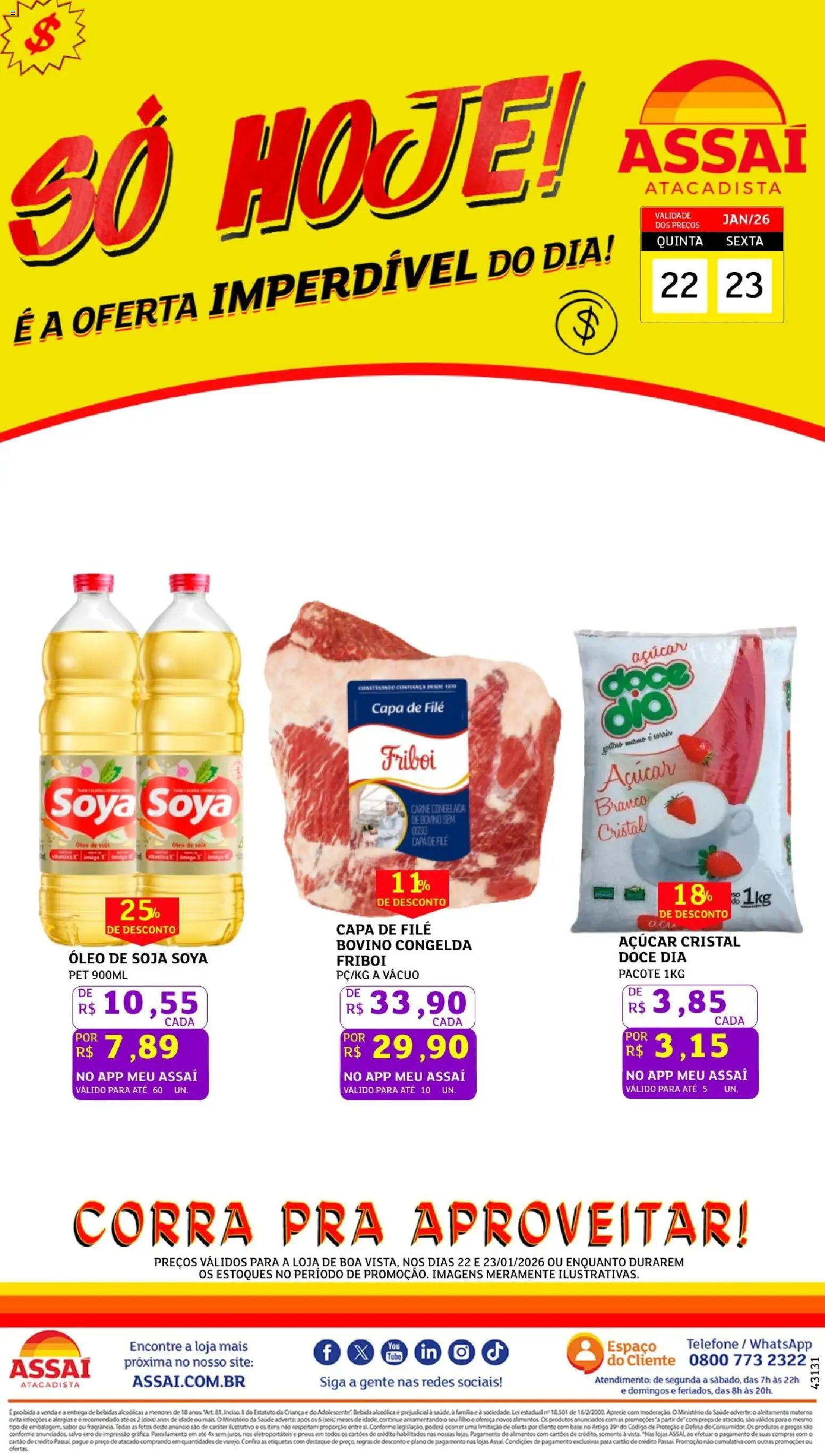 Assaí Atacadista Folheto - válido de 22.01.2026 | Página: 1