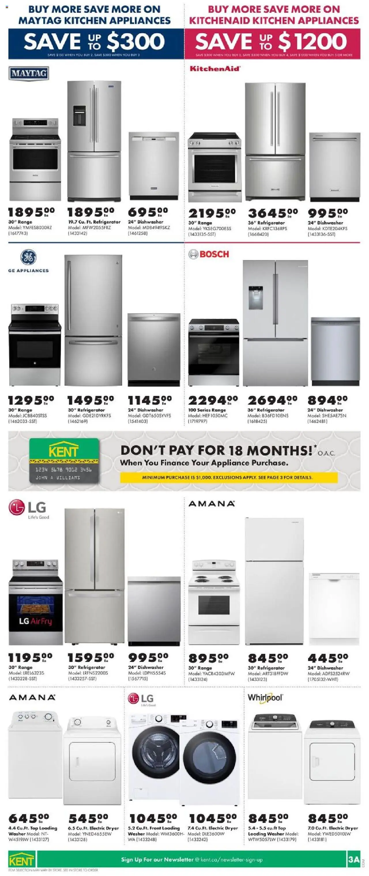 Kent flyer valid from 14.08.2025 | Page: 6 | Products: Refrigerator, Dryer, Dishwasher