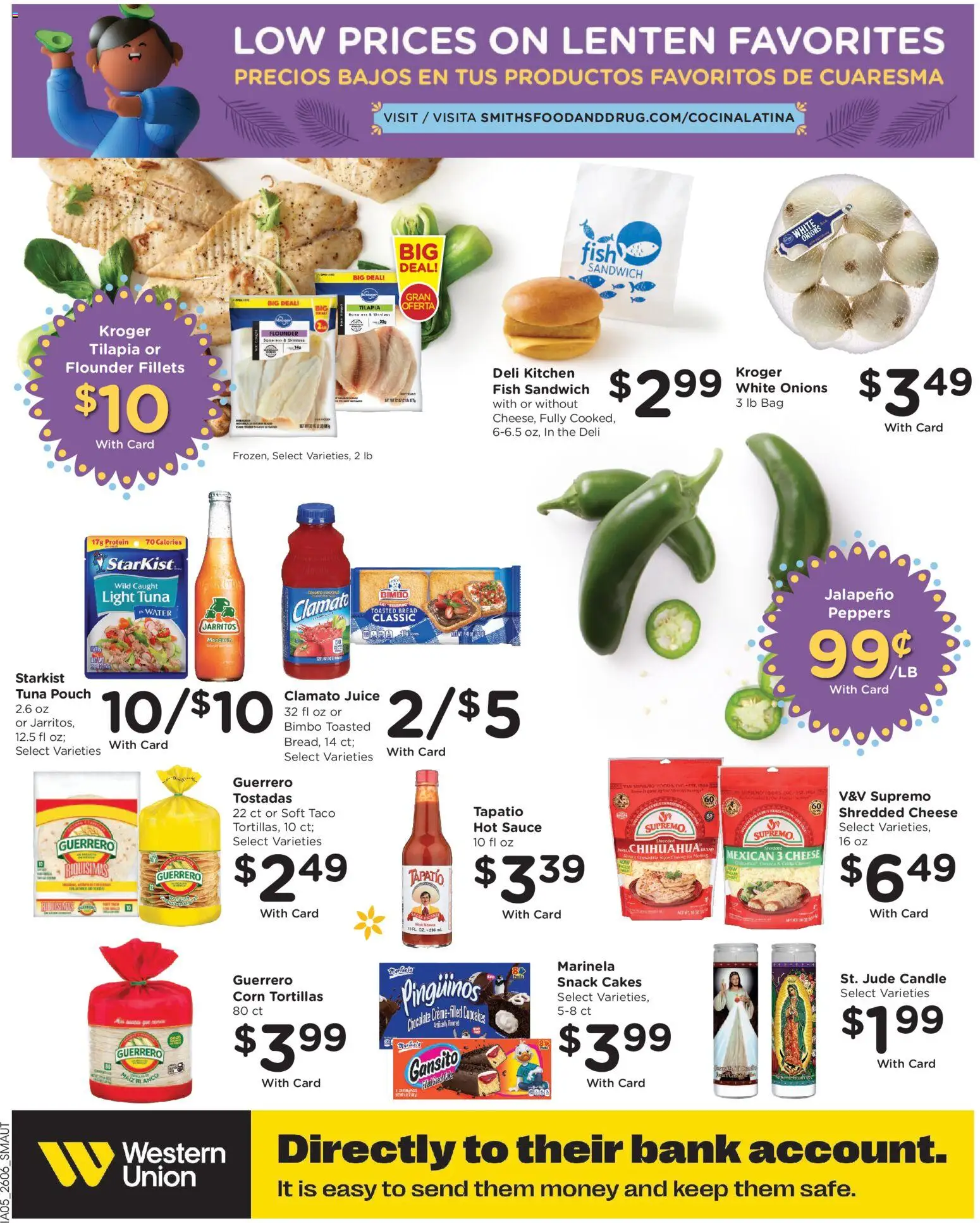 Smith's Weekly Ad - ID - valid from 11.03.2026 | Page: 12 | Products: Peppers, Cheese, Chocolate, Sauce