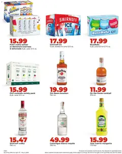 Preview of HyVee weekly ads valid from 27.04.2026 | Page: 36 | Products: Bourbon, Vodka, Whiskey, Mango