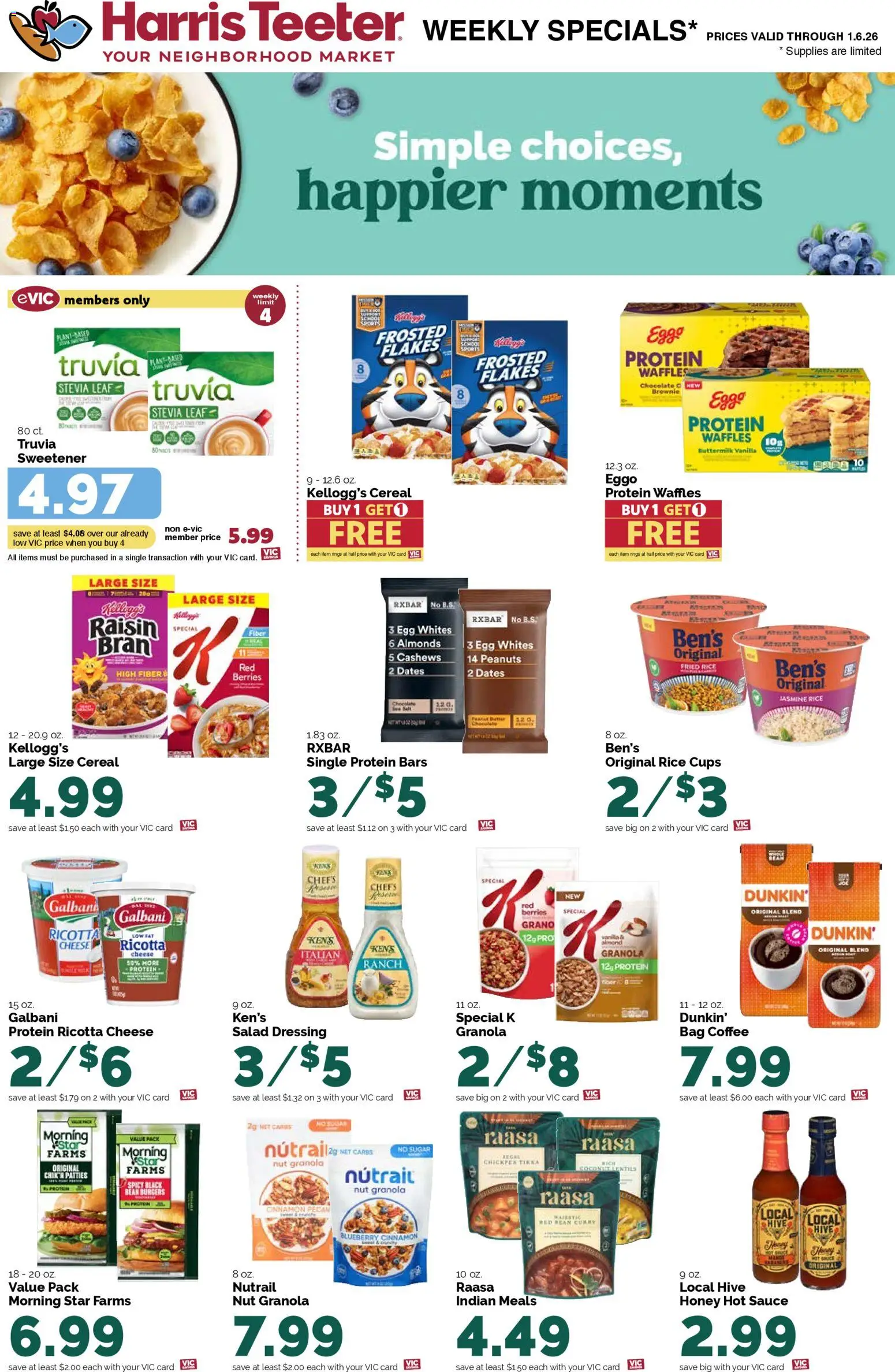 Harris Teeter Weekly Ad - NC - valid from 31.12.2025 | Page: 15 | Products: Chocolate, Rice, Sauce, Bag