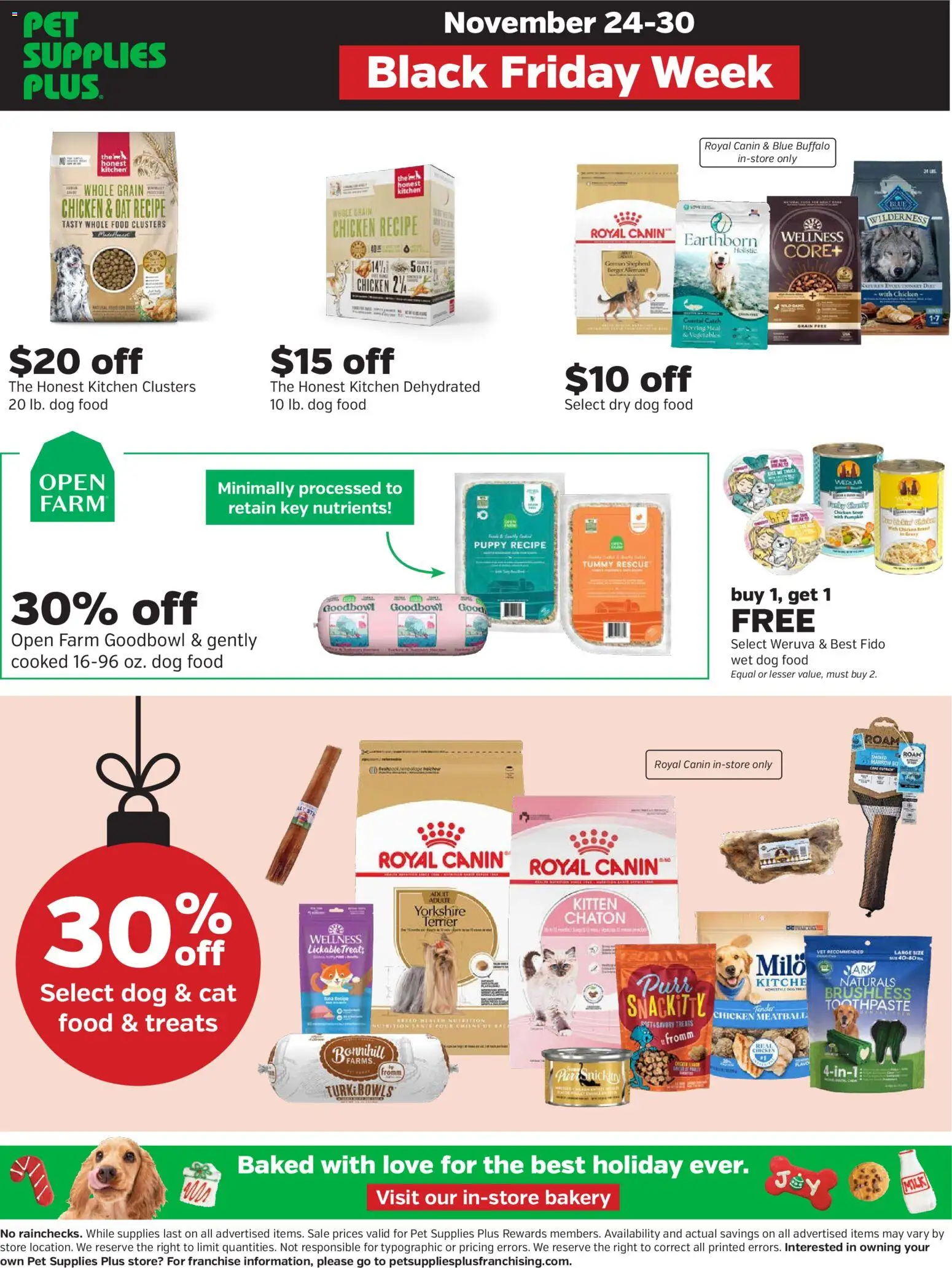 Pet Supplies Plus Weekly Ad - valid from 24.11.2025 | Page: 7 | Products: Bakery, Dog Food, Milk