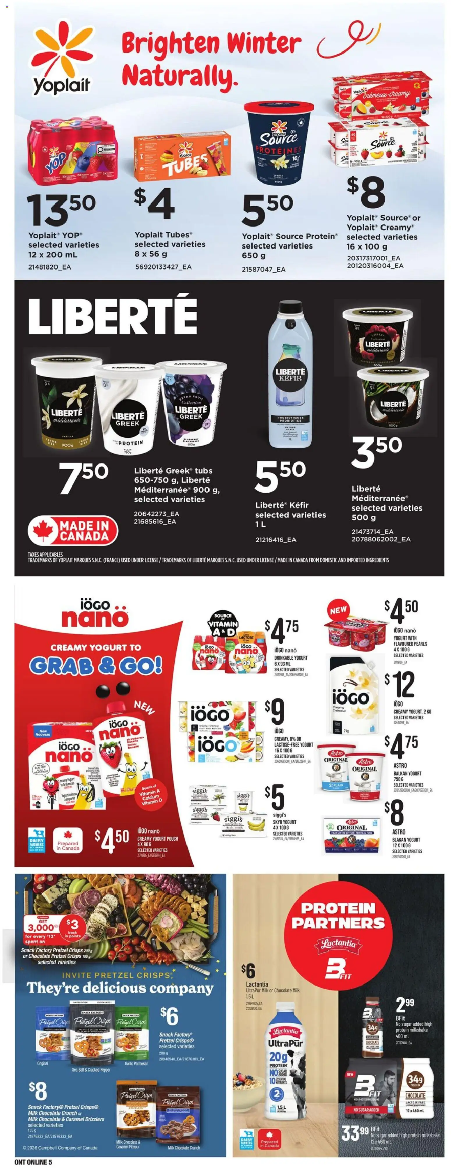 Zehrs flyer valid from 05.03.2026 | Page: 17 | Products: Milk, Yogurt, Chocolate
