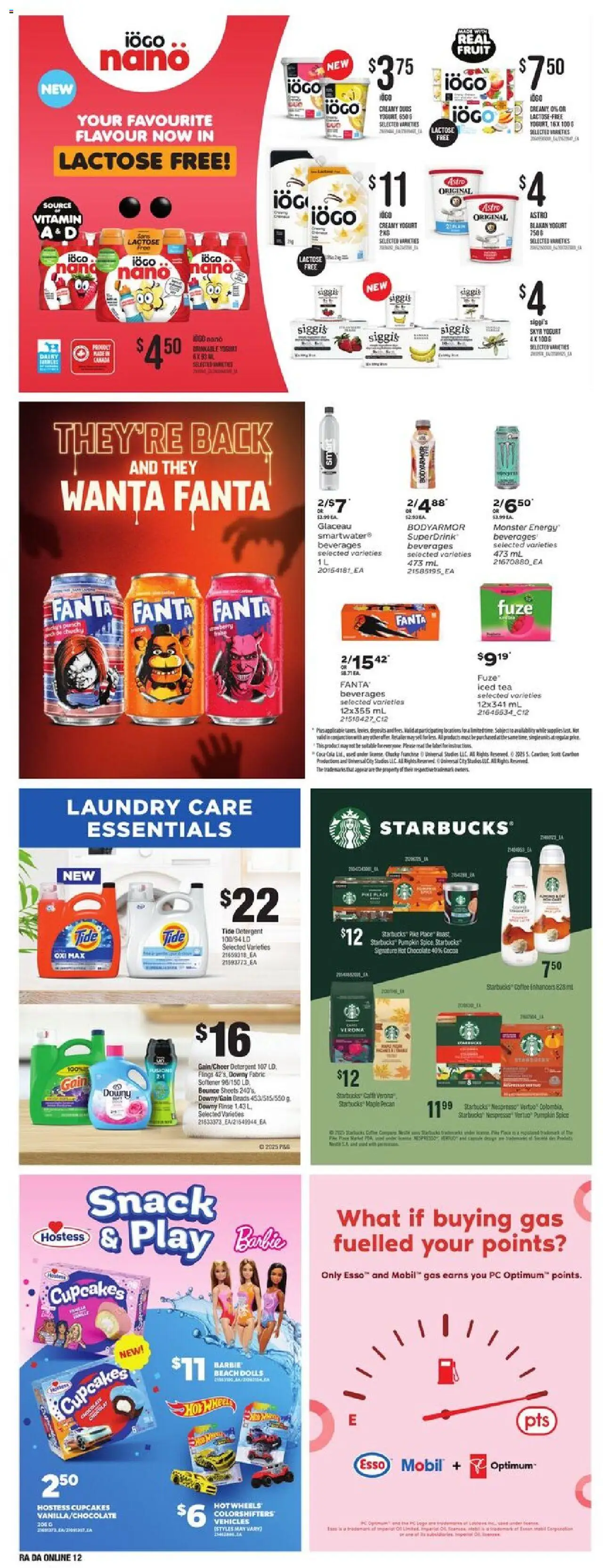 Atlantic Superstore flyer valid from 18.09.2025 | Page: 25 | Products: Detergent, Yogurt, Coffee, Chocolate