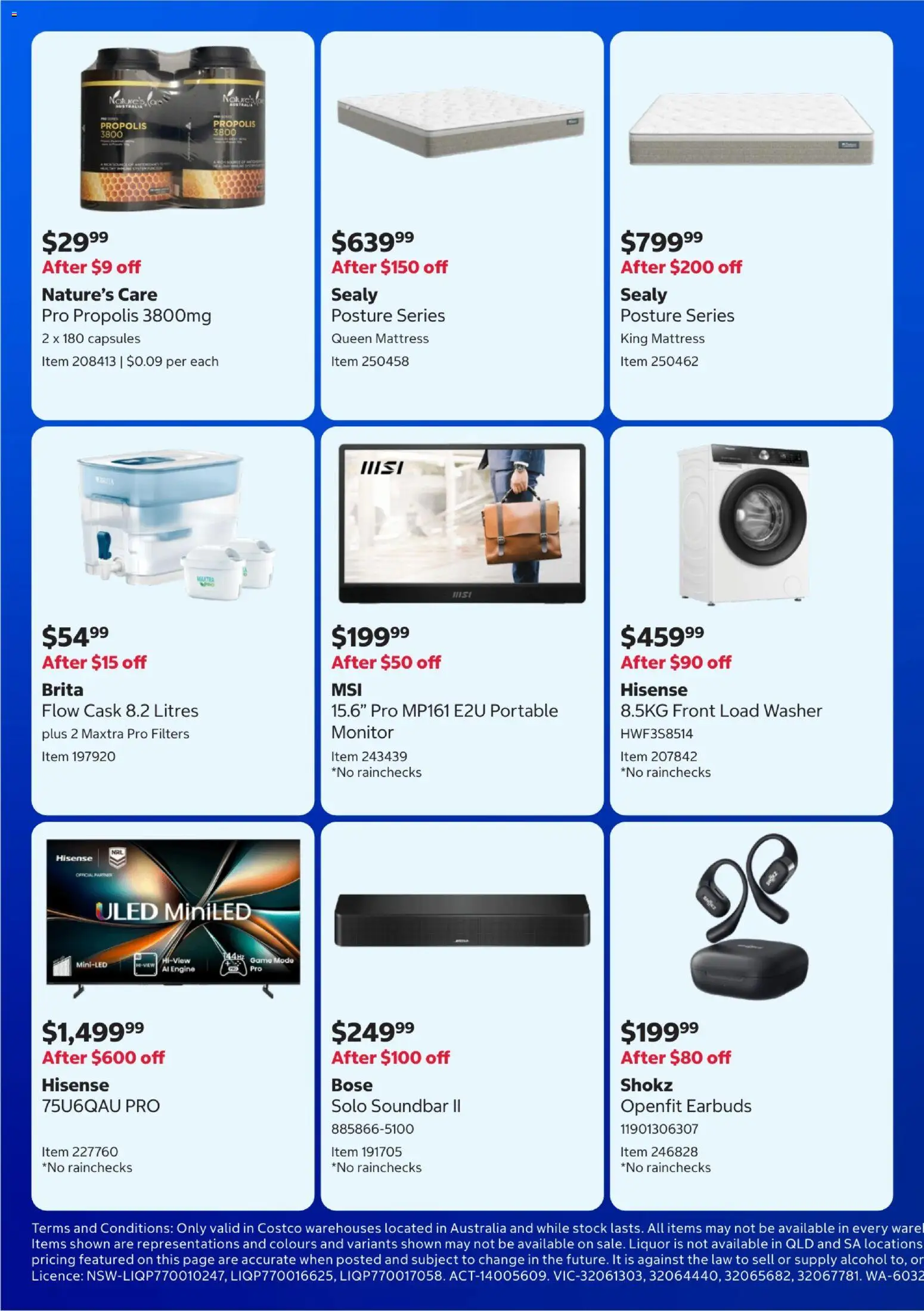 Costco catalogue - valid from 16.02.2026 | Page: 6 | Products: Monitor, Game, Portable, Mattress