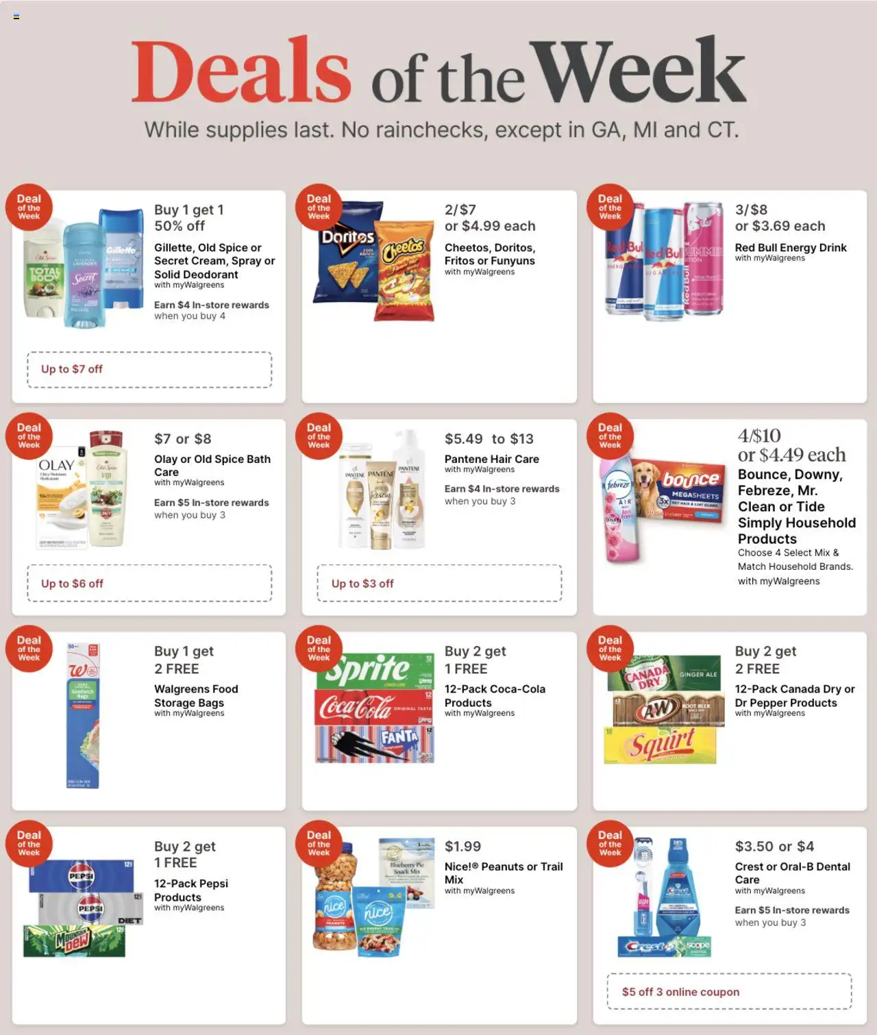 Walgreens Weekly Ad - valid from 28.09.2025 | Page: 1 | Products: Ginger, Bath, Deodorant, Pepper