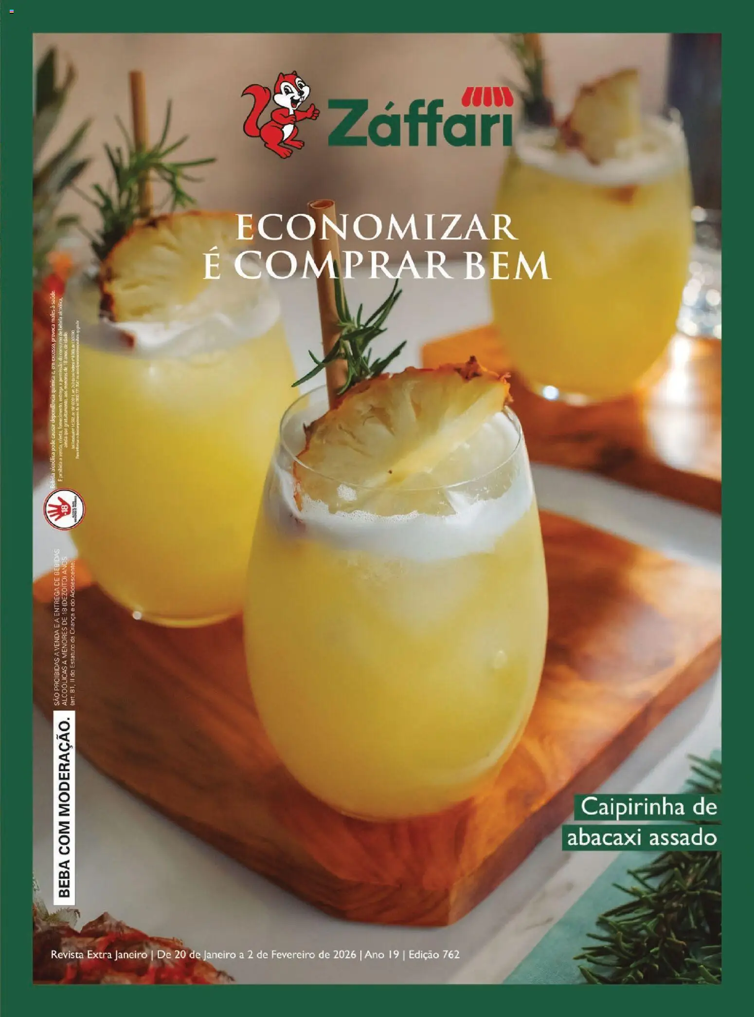 Zaffari Folheto - válido de 20.01.2026 | Página: 1 | Produtos: Revista, Abacaxi, Bebida