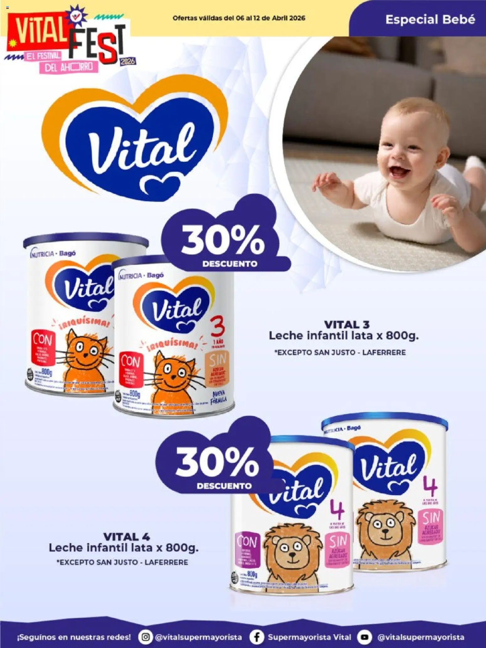 Vital - Especial de pañales │ válido desde el 06.04.2026 | Página: 8 | Productos: Azucar, Leche