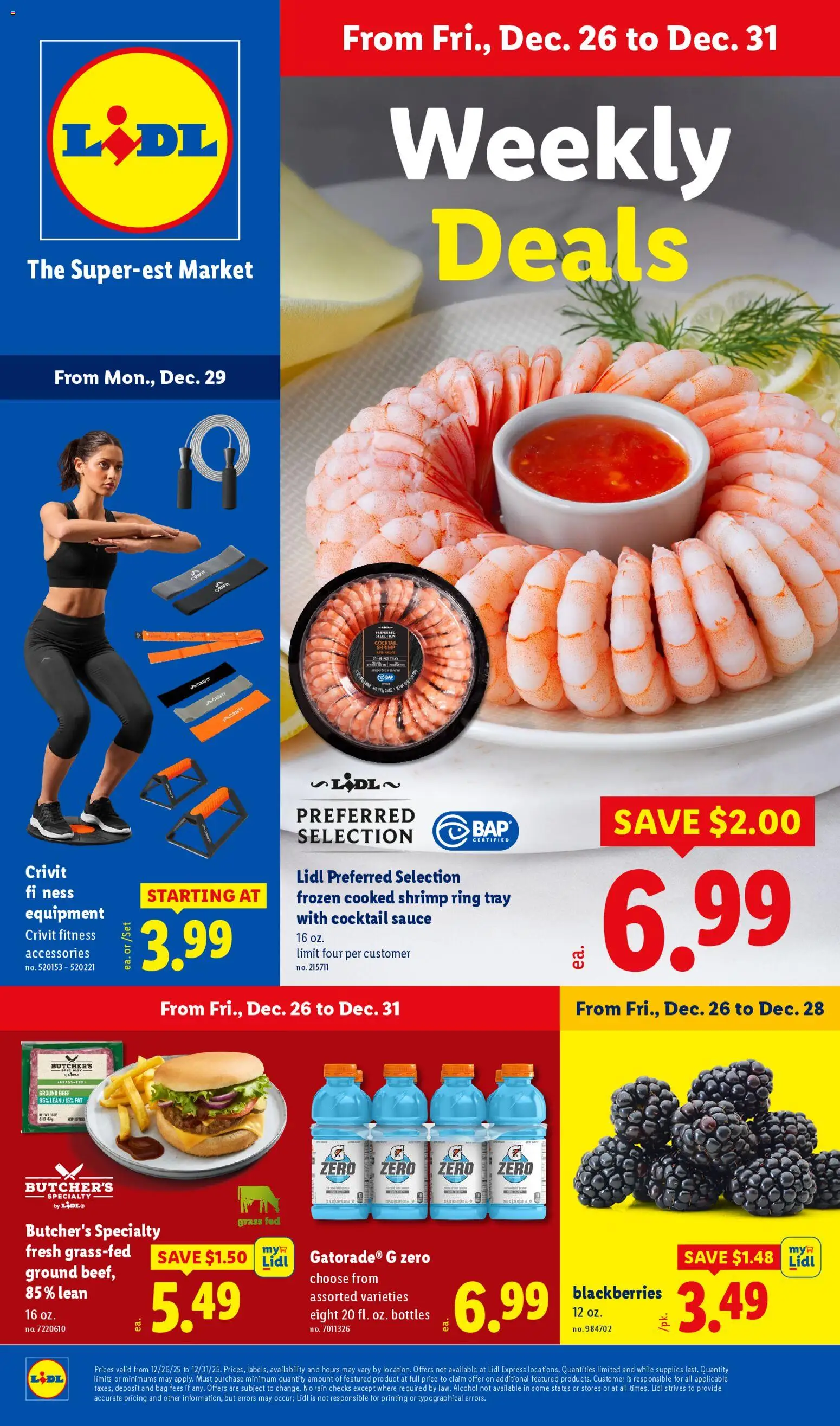 Lidl Weekly Ad - valid from 26.12.2025 | Page: 1 | Products: Ring, Beef, Sauce, Bag