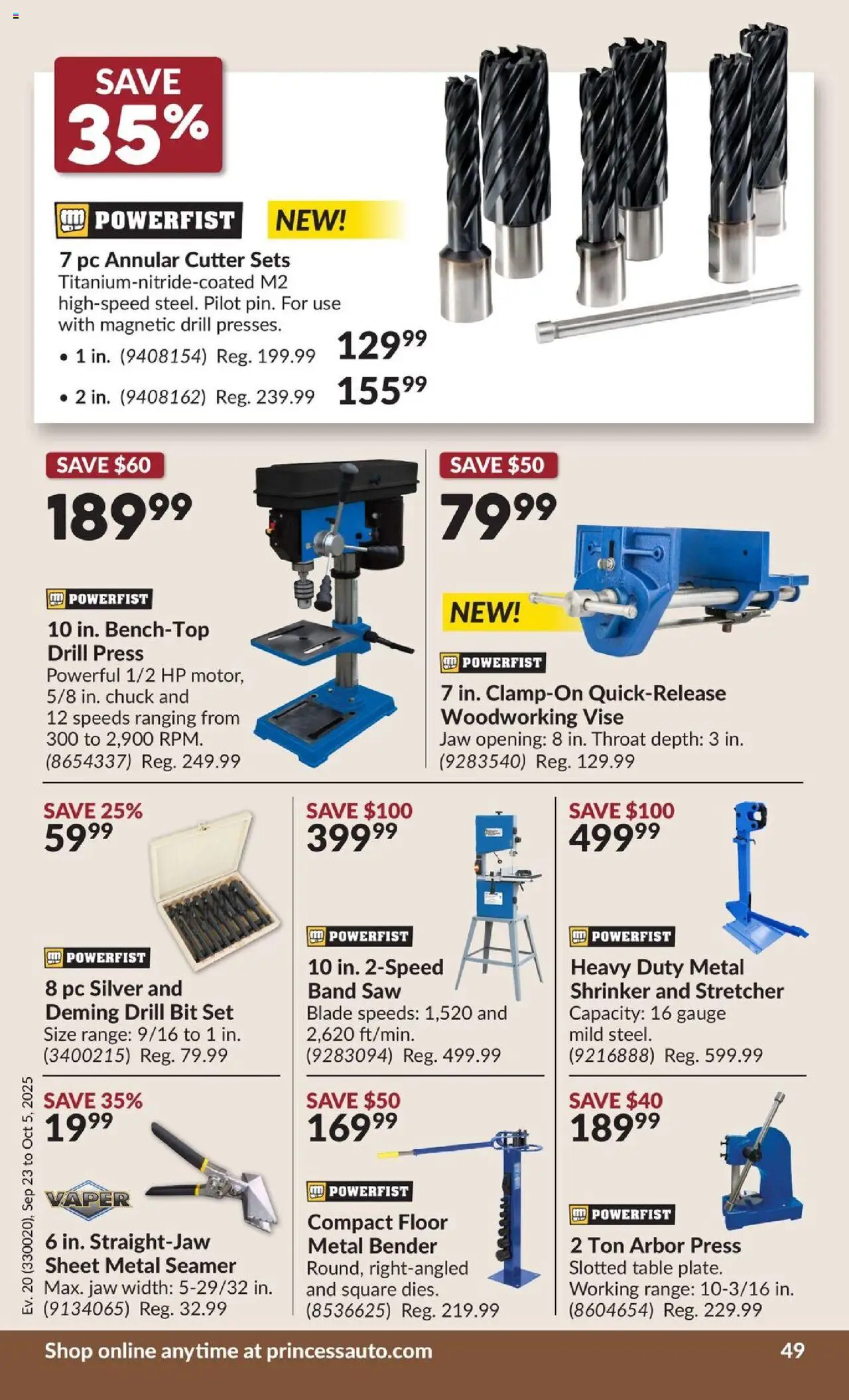 Princess Auto flyer valid from 23.09.2025 | Page: 55 | Products: PC, Cutter, Table