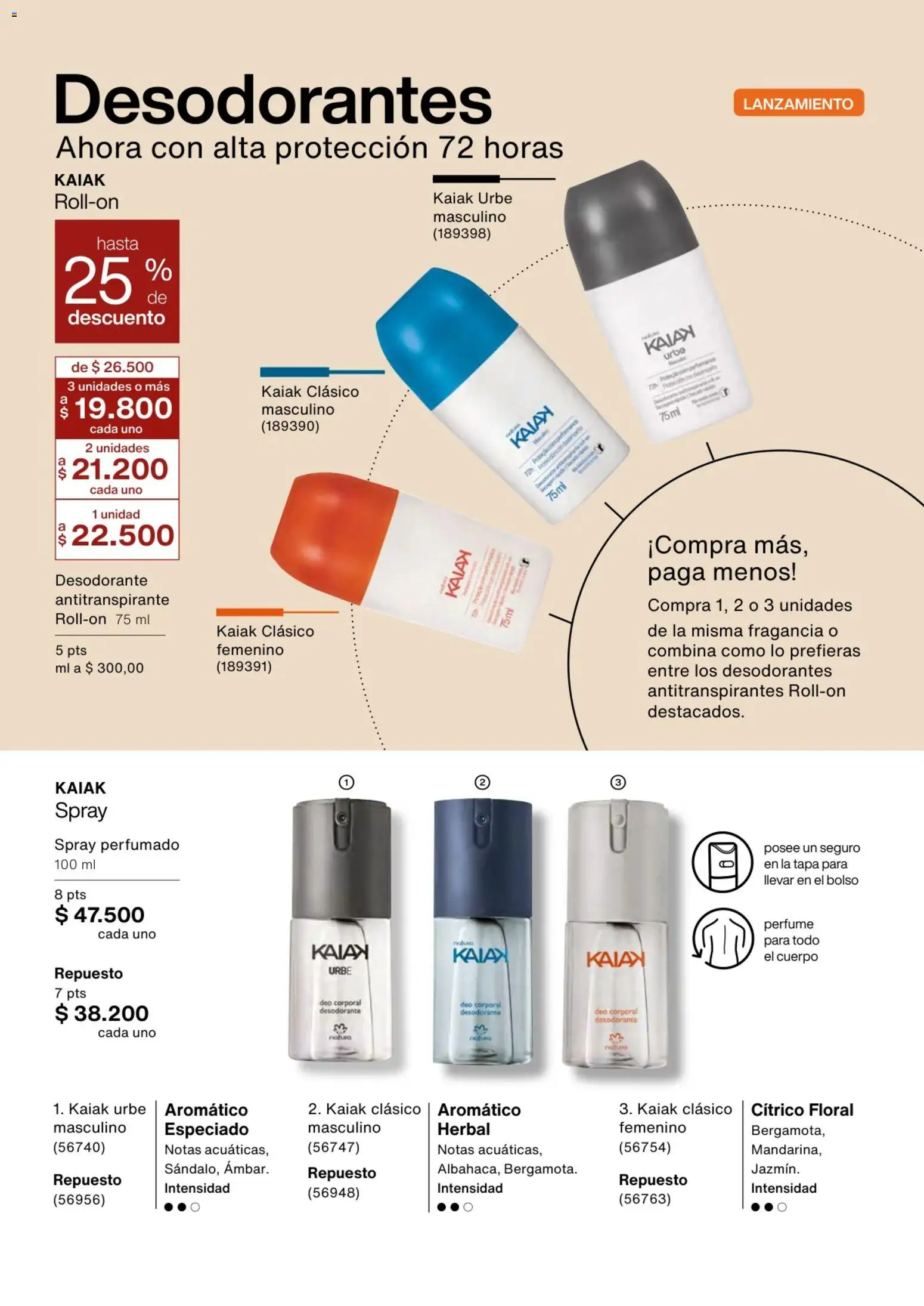 Natura revista - valida desde el 13.11.2025 | Página: 136 | Productos: Bolso, Perfume, Fragancia, Desodorante
