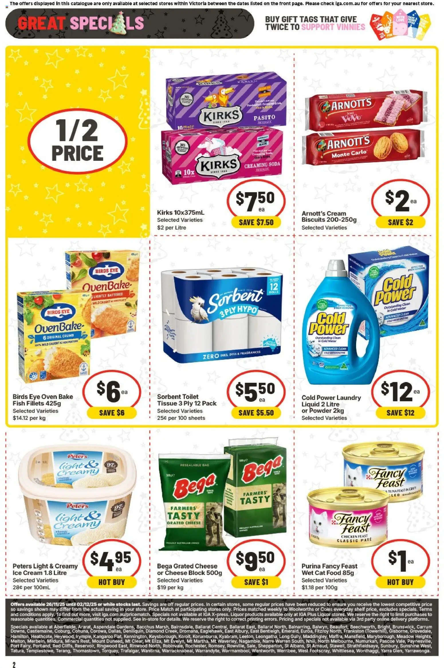 IGA catalogue - valid from 26.11.2025 | Page: 36 | Products: Shelf, Fish, Cream, Biscuits