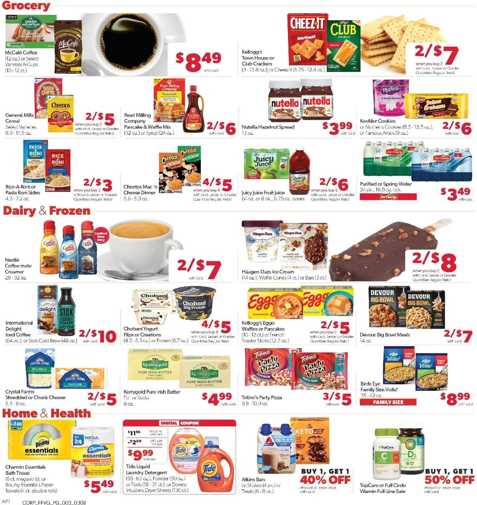 Family Fare Weekly Ad - MI - valid from 08.03.2026 | Page: 3 | Products: Vitamin, Bath, Milk, Rice
