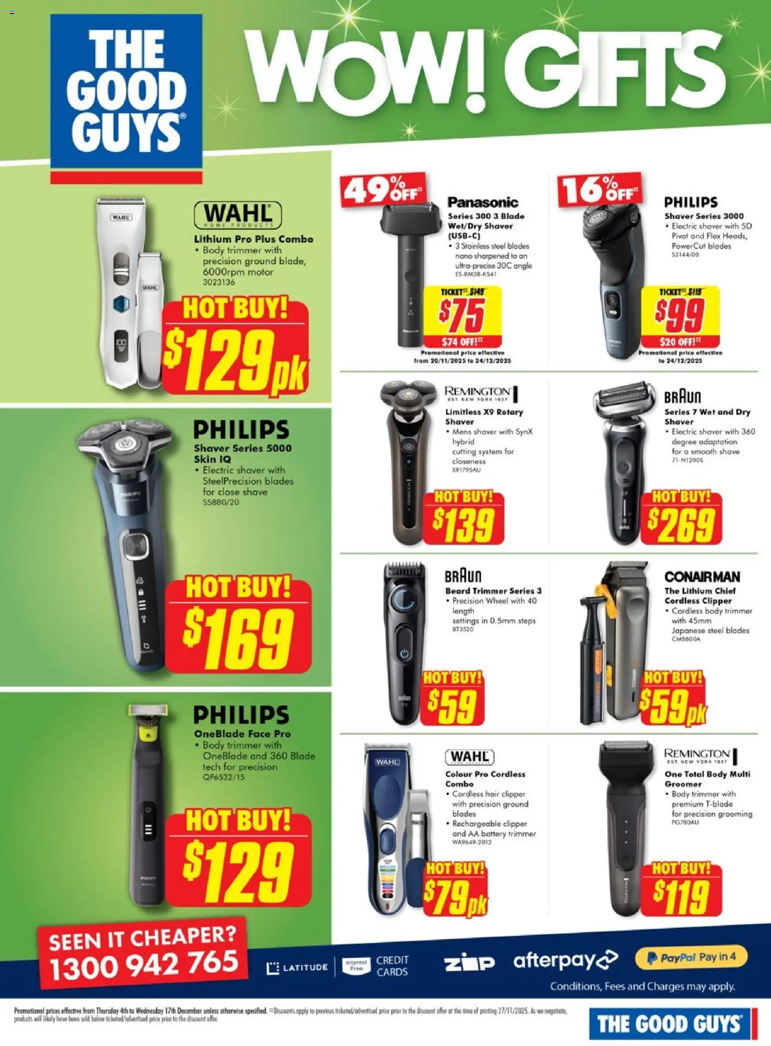 The Good Guys catalogue - valid from 03.12.2025 | Page: 23 | Products: Battery, Nano, Electric shaver