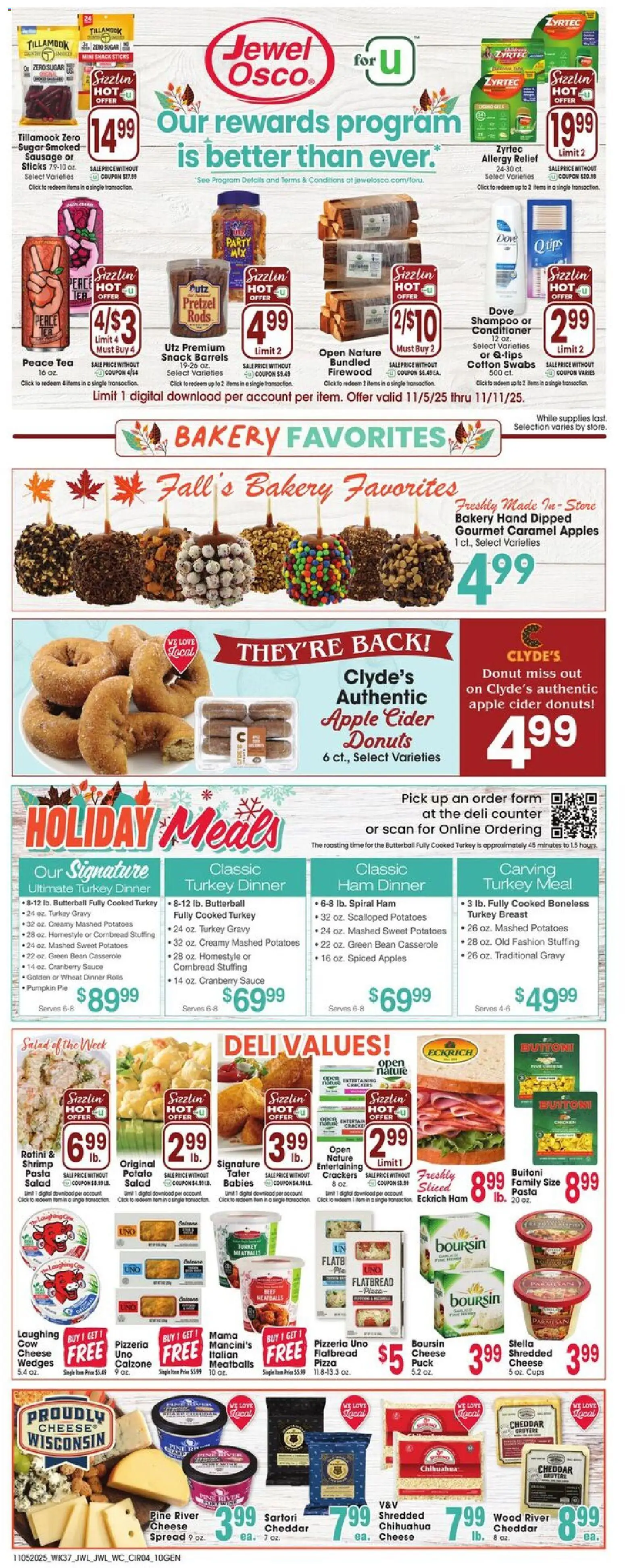 Jewel Osco Weekly Ad - IA - valid from 05.11.2025 | Page: 4 | Products: Bakery, Conditioner, Ham, Pumpkin Pie
