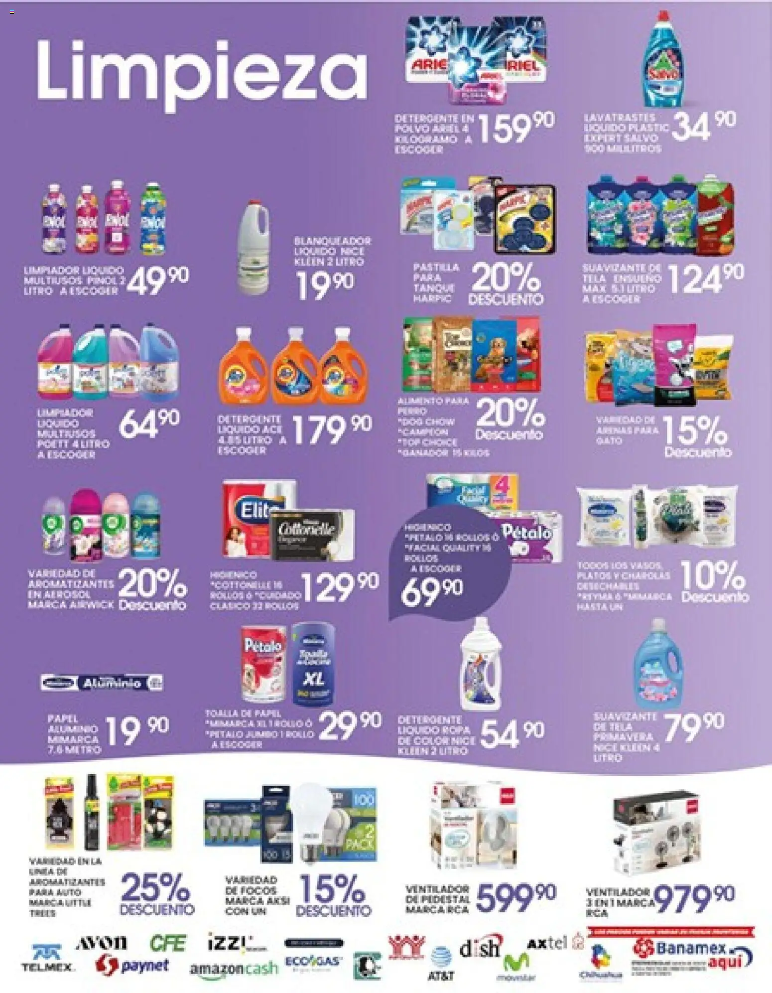 Nuevas ofertas de Alsuper válidas en toda la República Mexicana desde el 14.04.2026. ¡Encuentra las mejores ofertas en Alsuper folleto Casas Grandes! | Página: 5 | Productos: Ventilador, Limpiador, Toalla, Riel