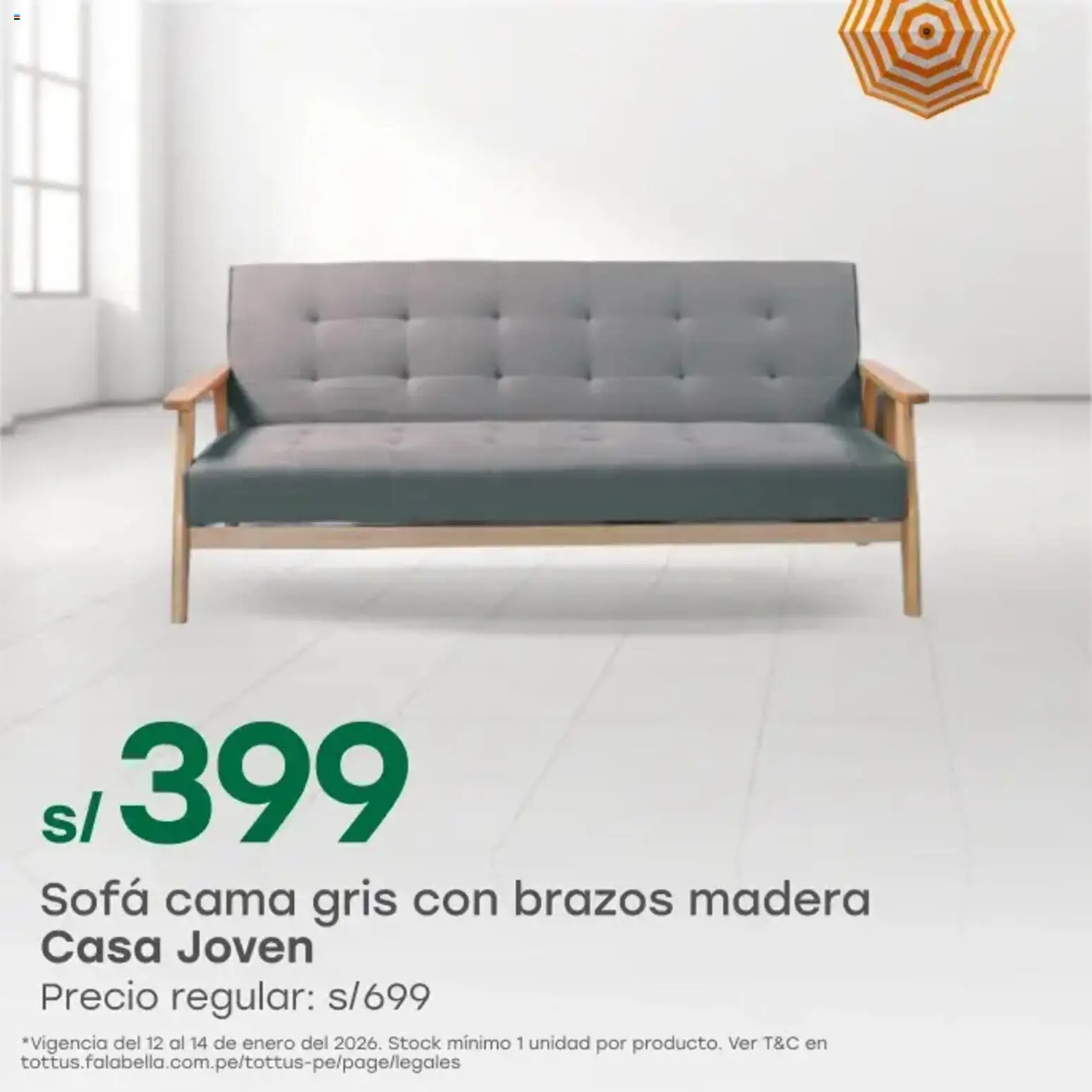 Catálogo Tottus válido desde 12.01.2026 | Página: 4 | Productos: Cama, Sofá