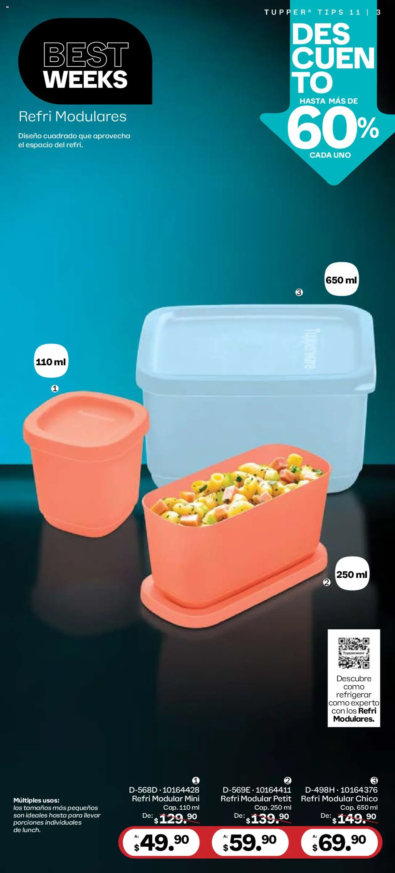Nuevas ofertas de Tupperware válidas en toda la República Mexicana desde el 06.10.2025. ¡Encuentra las mejores ofertas en Tupperware - Catálogo! | Página: 3 | Productos: Modular