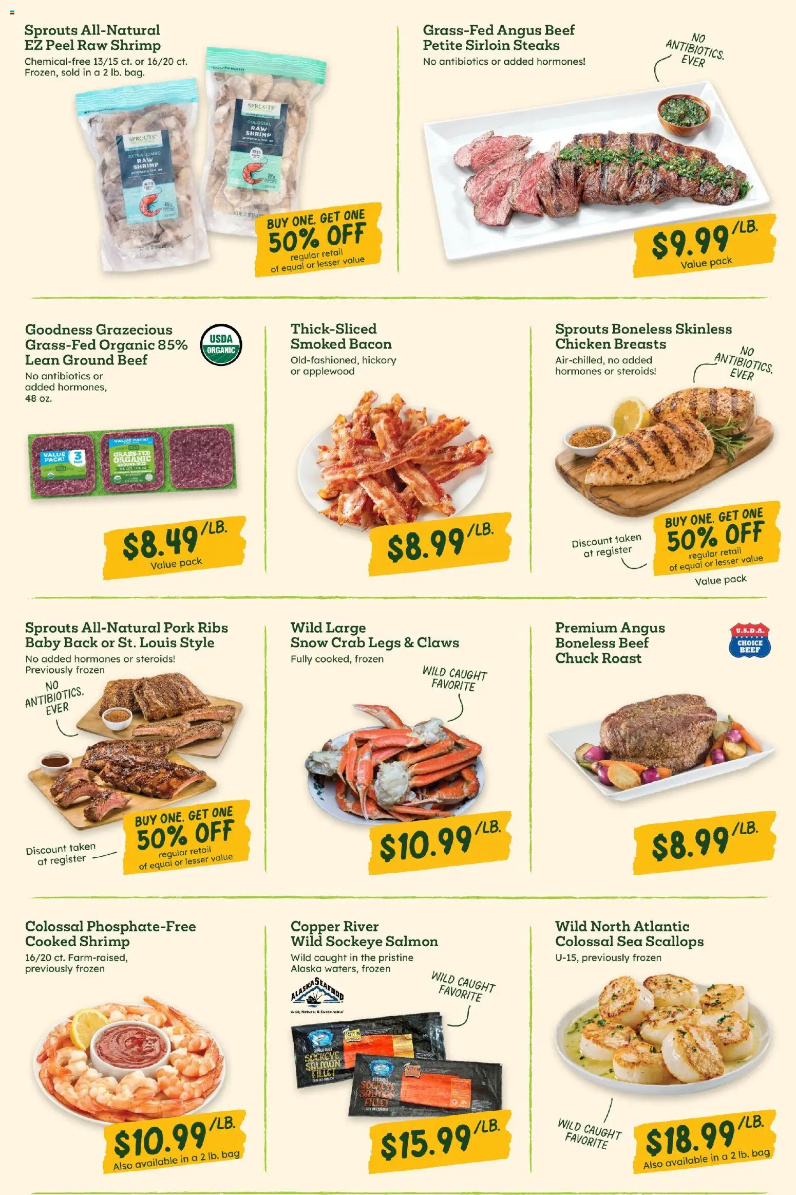 Sprouts Weekly Ad - valid from 12.11.2025 | Page: 2 | Products: Pork, Beef, Bag
