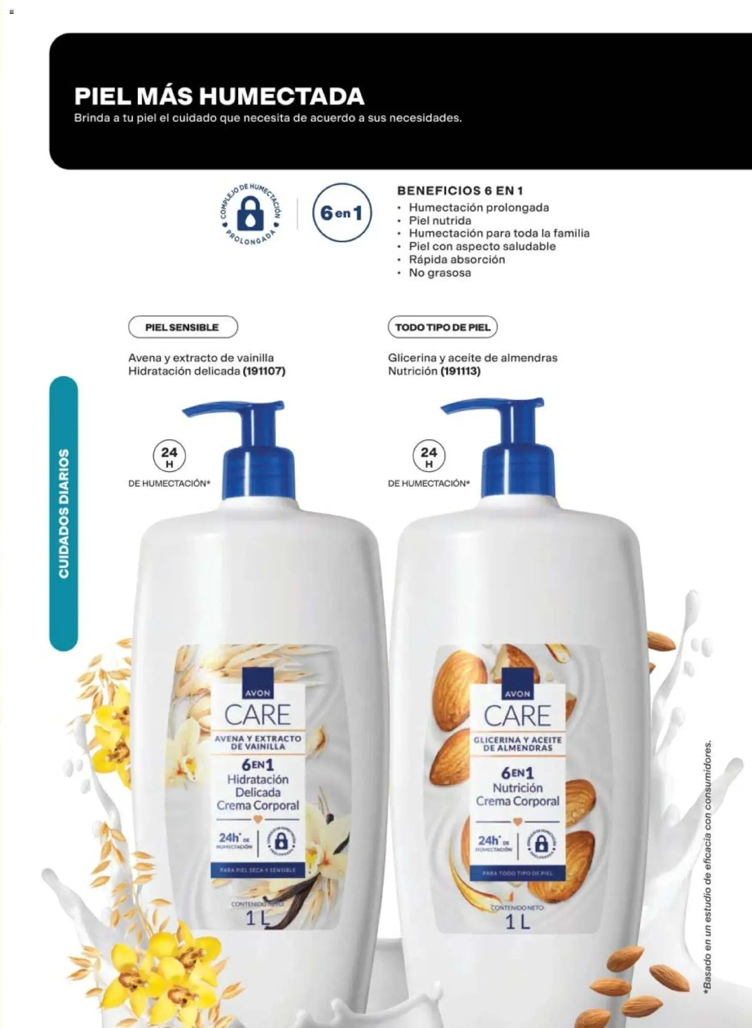 Nuevas ofertas de AVON válidas en toda la República Mexicana desde el 08.05.2026. ¡Encuentra las mejores ofertas en AVON campaña 8 2026! | Página: 163 | Productos: Almendras, Crema, Aceite, Crema corporal