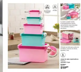 Vista previa de Juego de cajas organizadoras, Plástico. (203940) 13 pts, nuevo folleto de la tienda, válido en México a partir del 10.01.2026 | Página: 87 | Productos: Juego