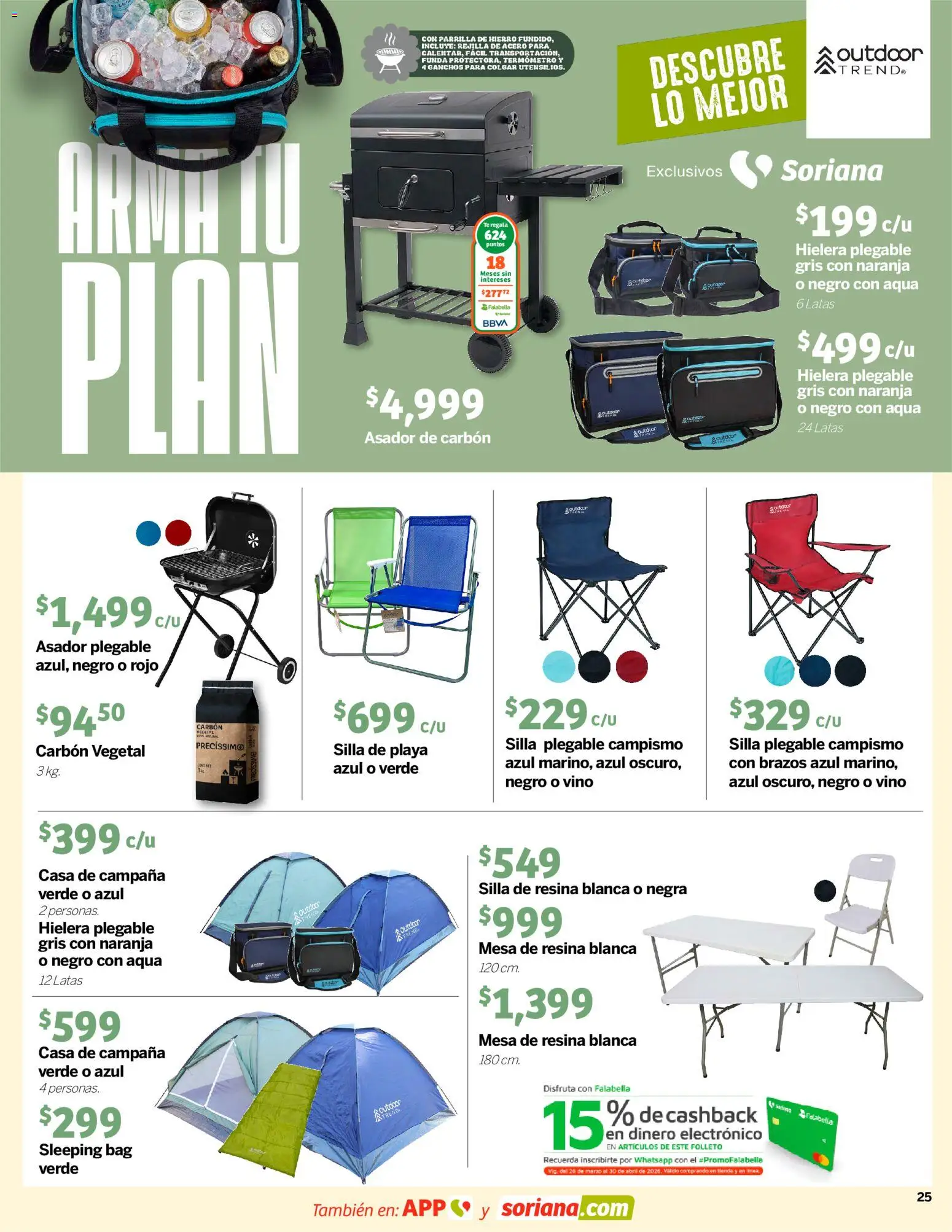 Nuevas ofertas de Soriana válidas en toda la República Mexicana desde el 26.03.2026. ¡Encuentra las mejores ofertas en Soriana Descubre lo mejor Híper Nacional! | Página: 25 | Productos: Termómetro, Funda, Mesa, Campana