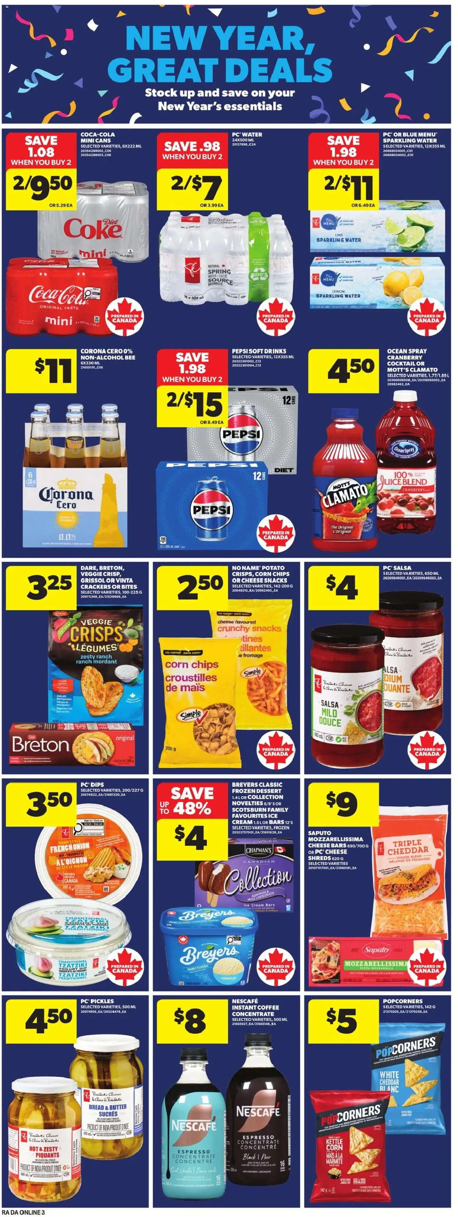 Atlantic Superstore flyer valid from 25.12.2025 | Page: 9 | Products: PC, Coffee, Chocolate, Juice