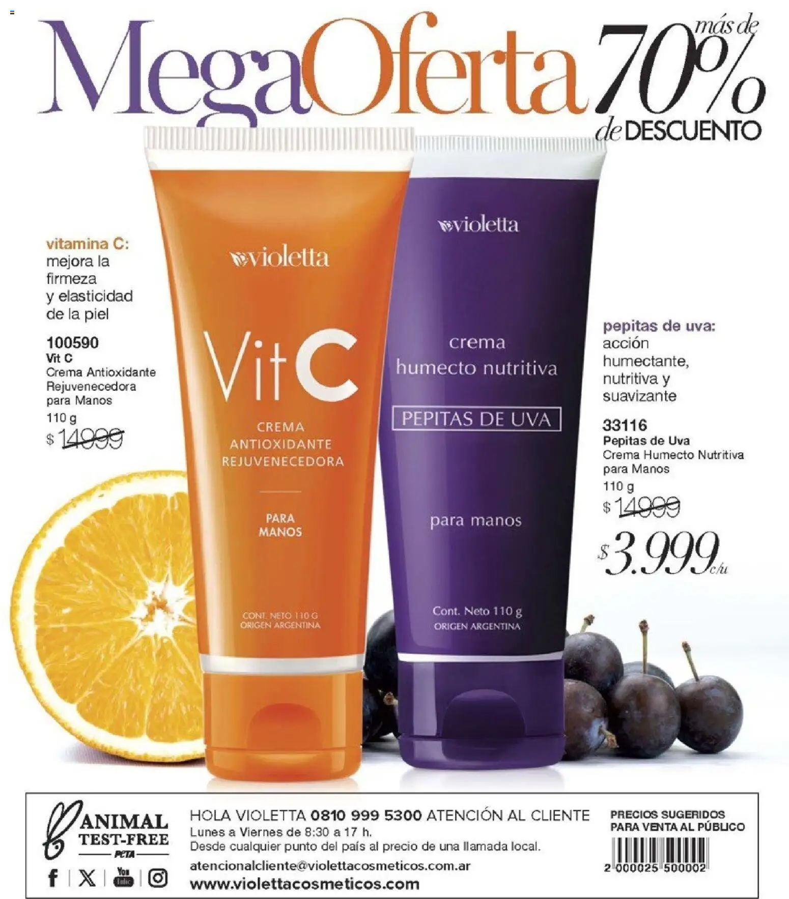 Violetta - Violetta Cosméticos │ válido desde el 30.03.2026 | Página: 148 | Productos: Uva, Suavizante, Crema