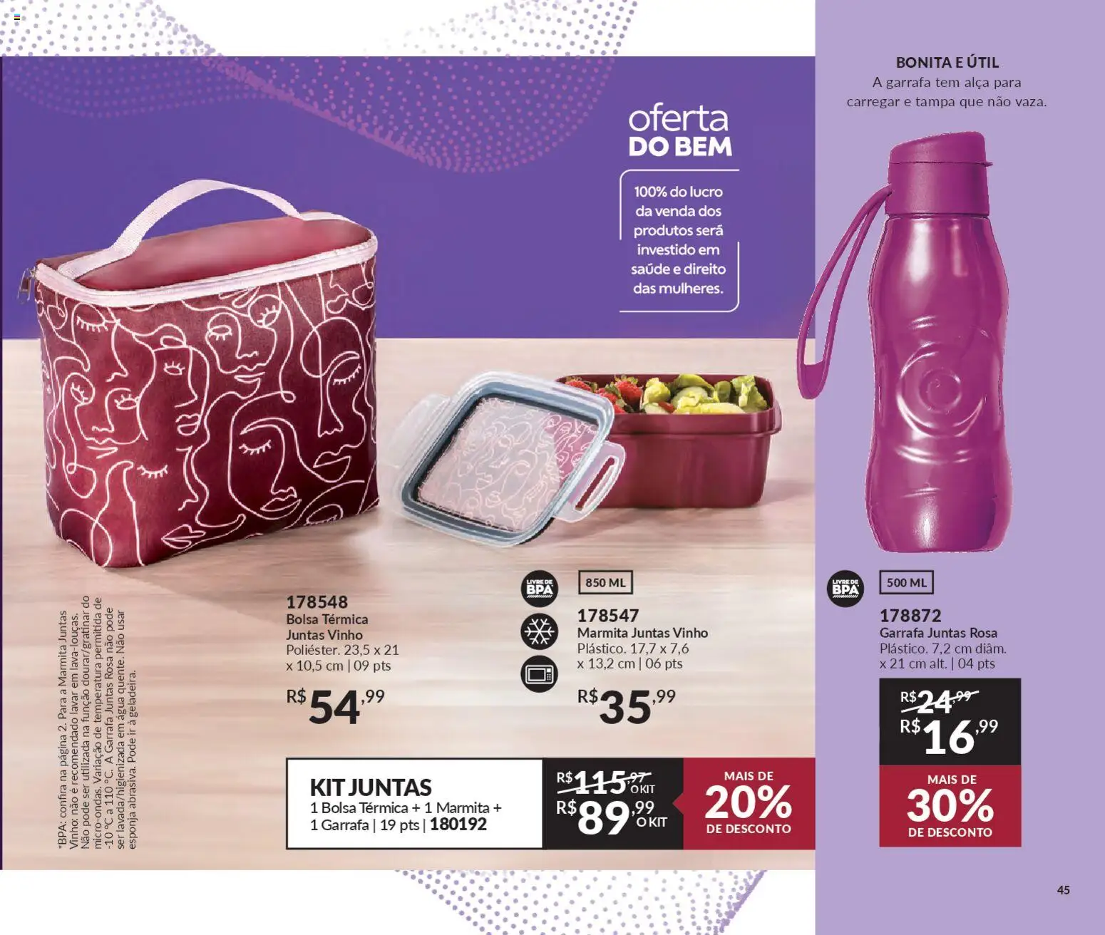 Avon Folheto - válido de 19.12.2025 | Página: 45 | Produtos: Esponja, Vinho, Bolsa