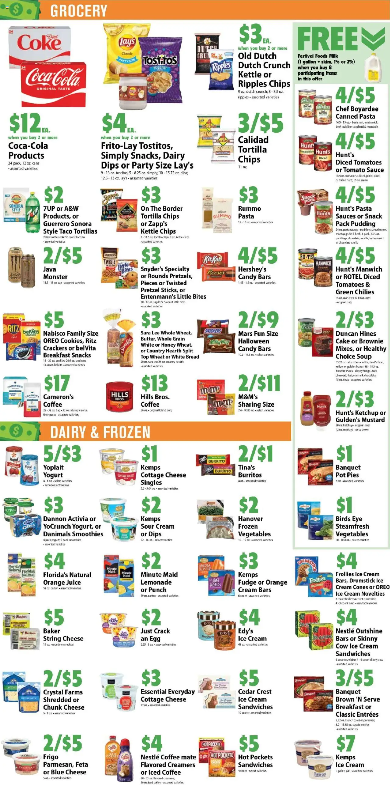 Festival Foods Weekly Ad - valid from 10.09.2025 | Page: 4 | Products: Chocolate, Tomatoes, Sour cream, Ice cream