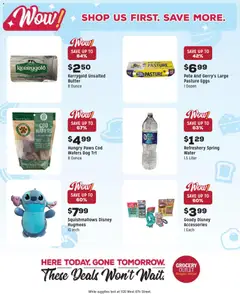 Preview of Grocery Outlet weekly ads valid from 05.11.2025 | Page: 10 | Products: Milk, Butter, Eggs, Water