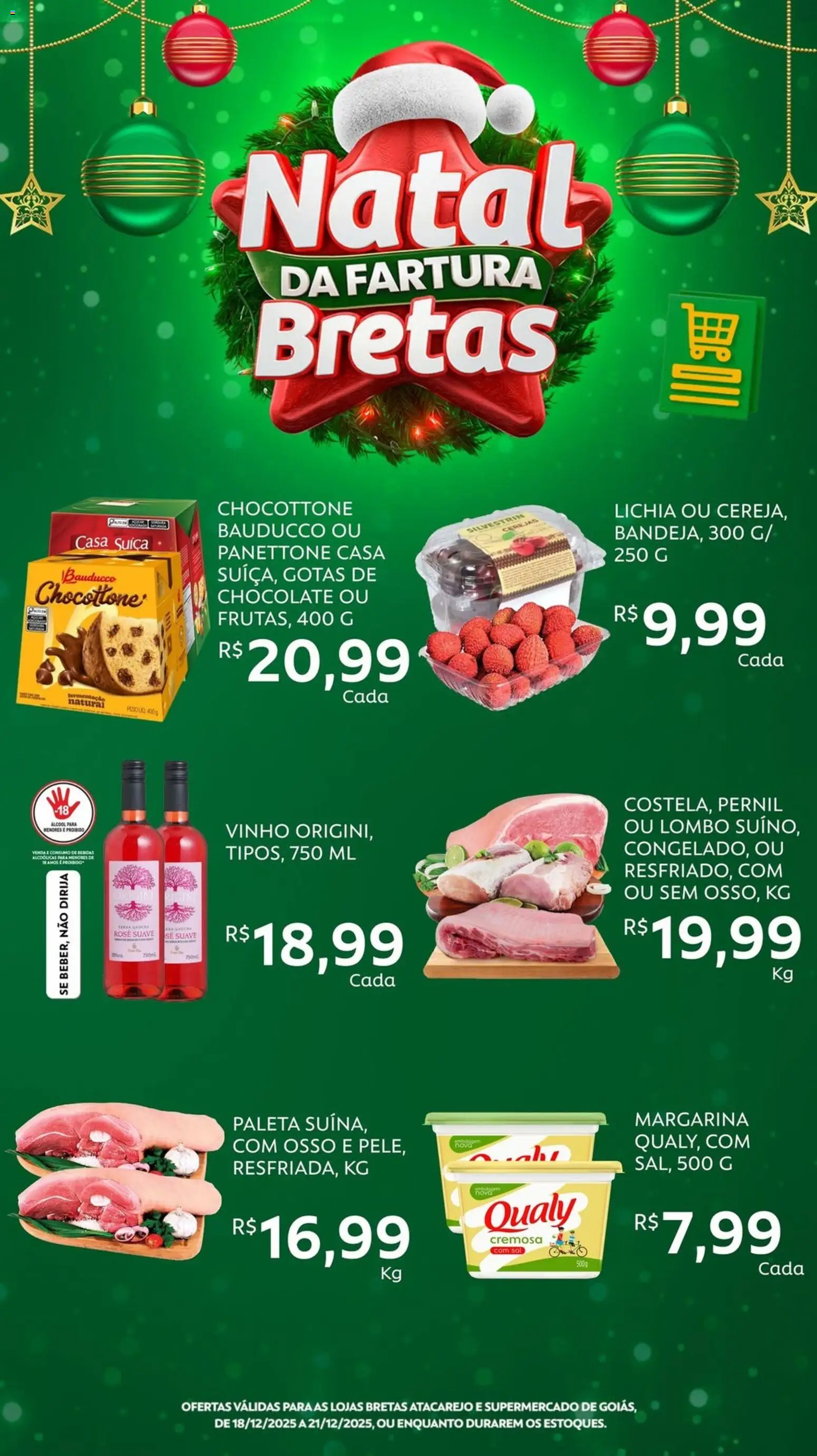 Bretas Folheto - válido de 18.12.2025 | Página: 3 | Produtos: Lombo, Pernil, Vinho, Margarina