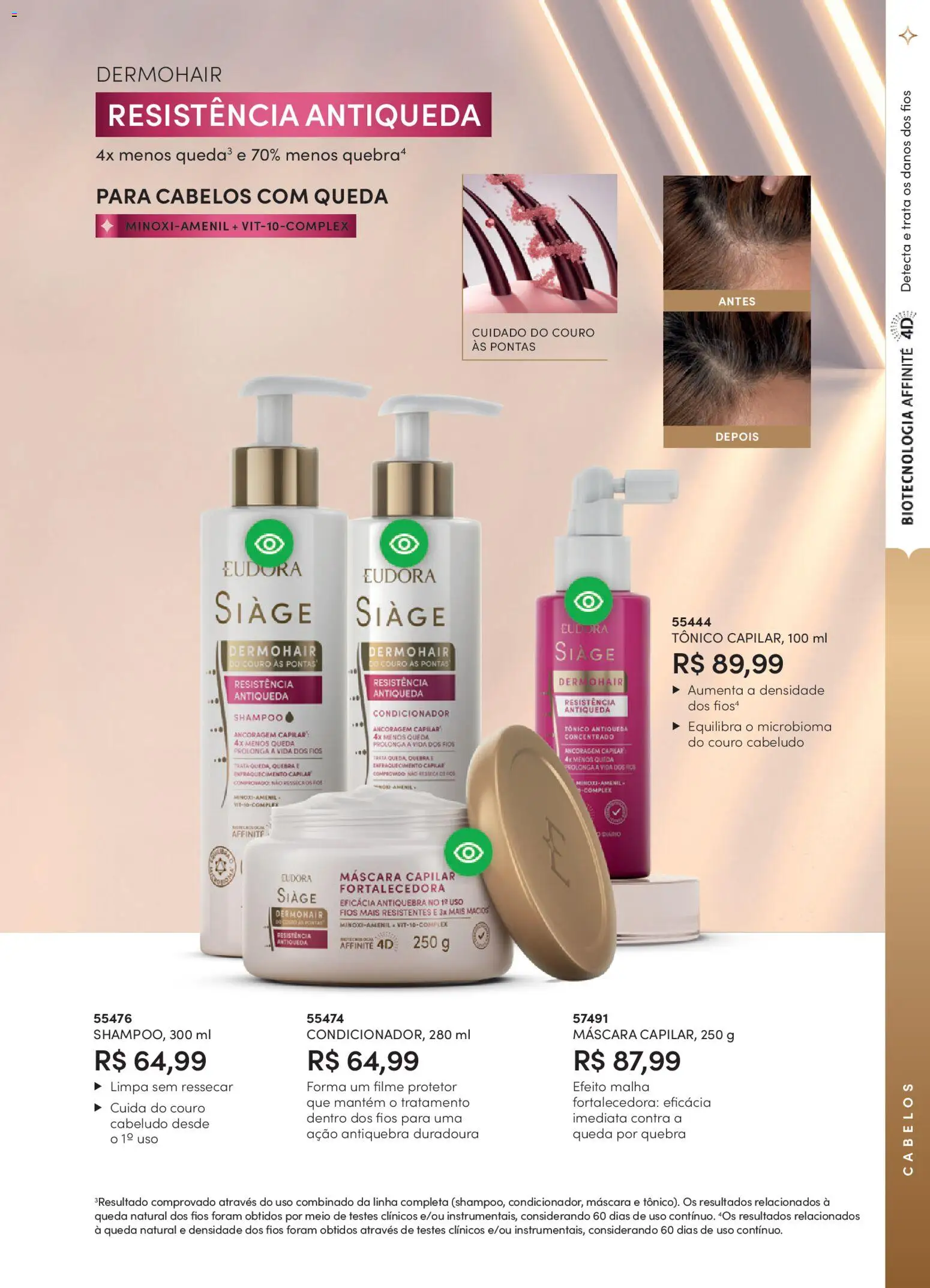 Eudora Folheto - válido de 19.02.2026 | Página: 17 | Produtos: Shampoo, Tônico, Condicionador