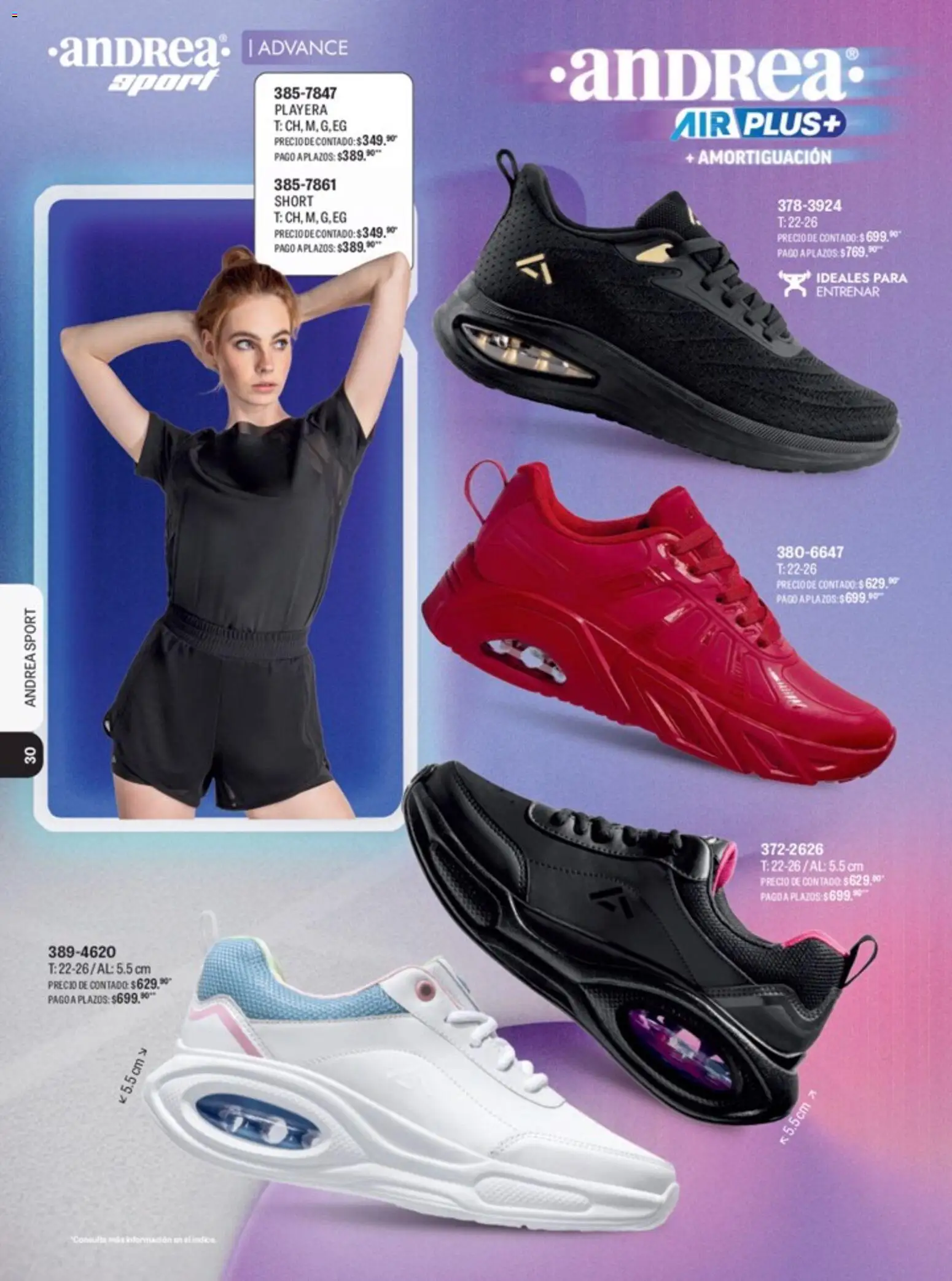 Nuevas ofertas de Andrea válidas en toda la República Mexicana desde el 15.04.2026. ¡Encuentra las mejores ofertas en Andrea catálogo Lo mejor en marcas! | Página: 24 | Productos: Playera, Short