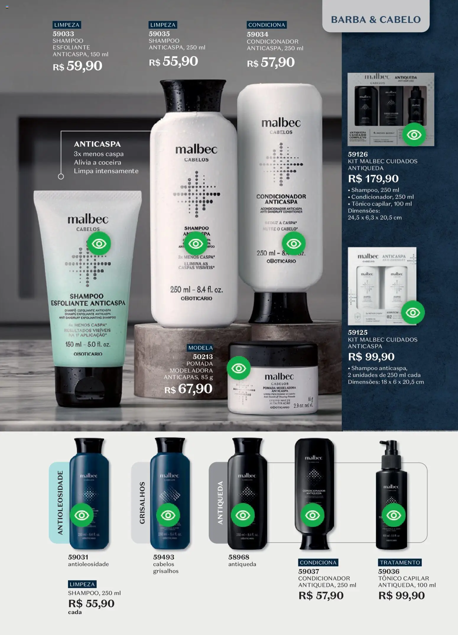 O Boticário Folheto - válido de 26.12.2025 | Página: 70 | Produtos: Shampoo, Tônico, Condicionador, Pomada