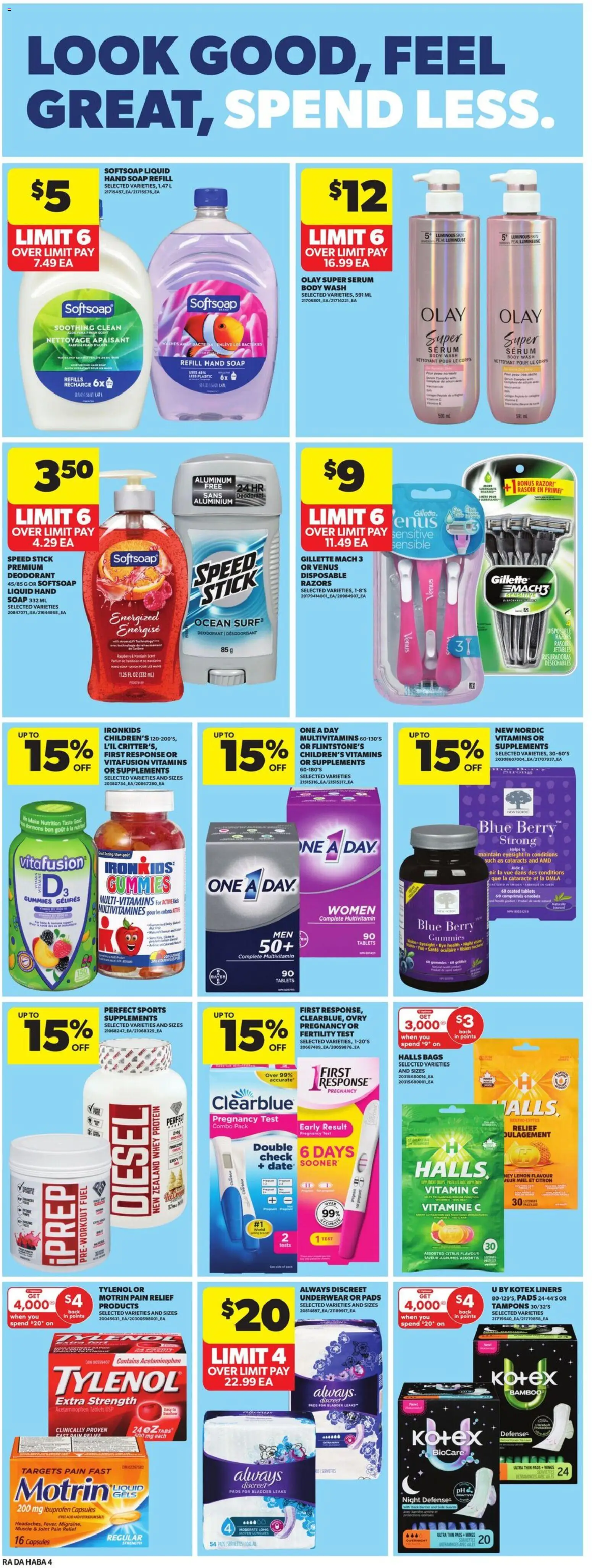 Atlantic Superstore flyer valid from 23.04.2026 | Page: 24 | Products: Soap, Body wash, Deodorant, Underwear