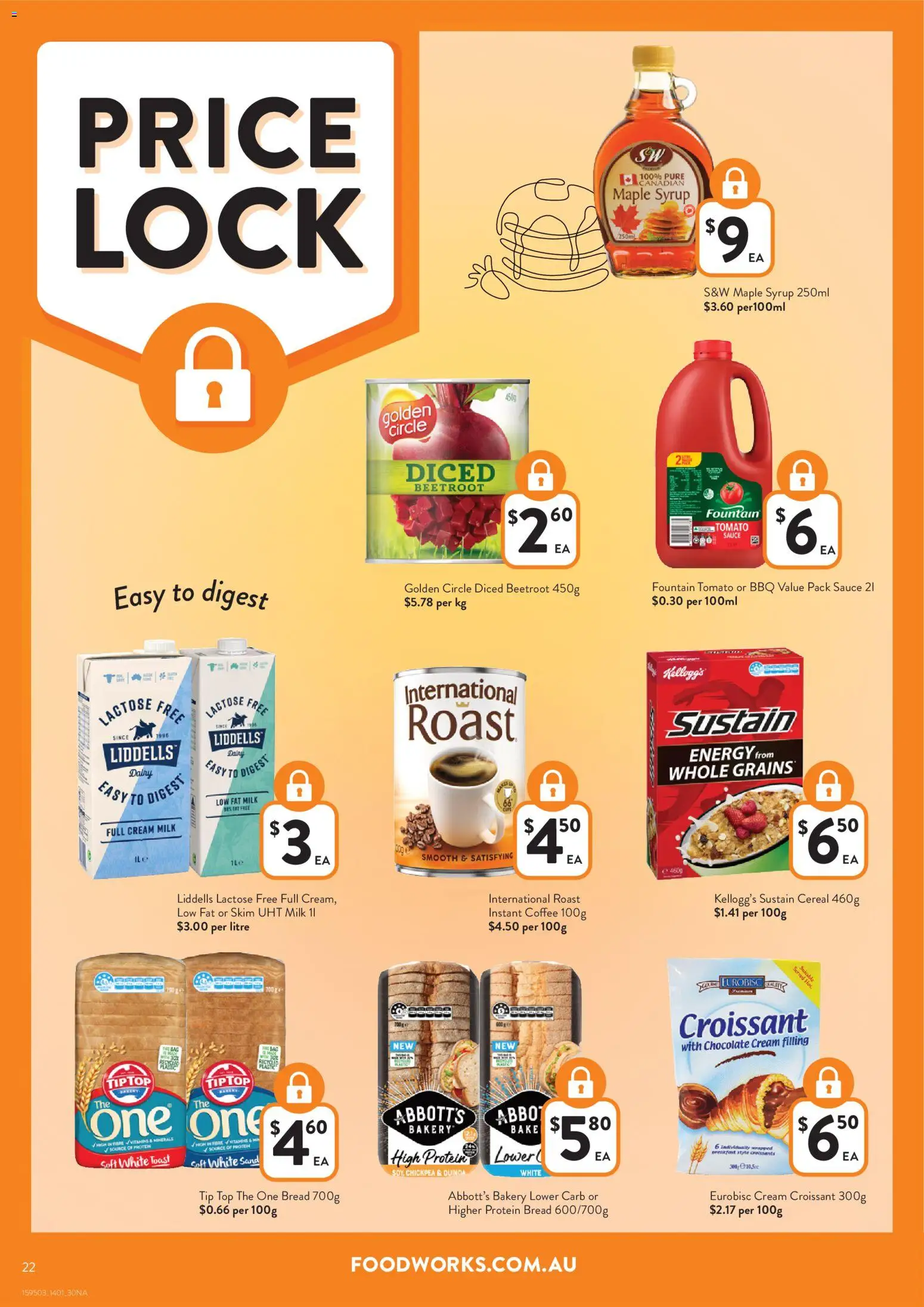 Foodworks catalogue - valid from 14.01.2026 | Page: 22 | Products: Dairy, Bread, Fountain, Bag