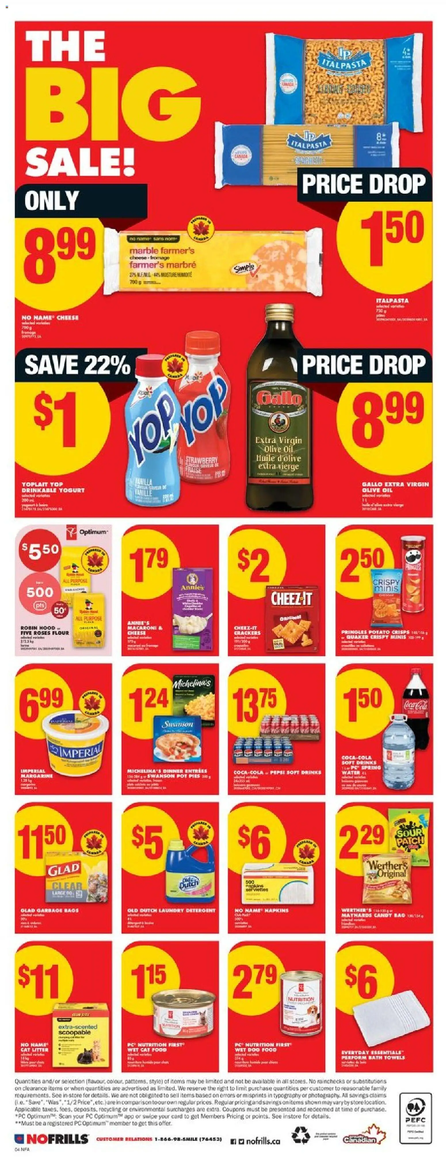 No Frills flyer valid from 19.02.2026 | Page: 4 | Products: PC, Bag, Detergent, Yogurt