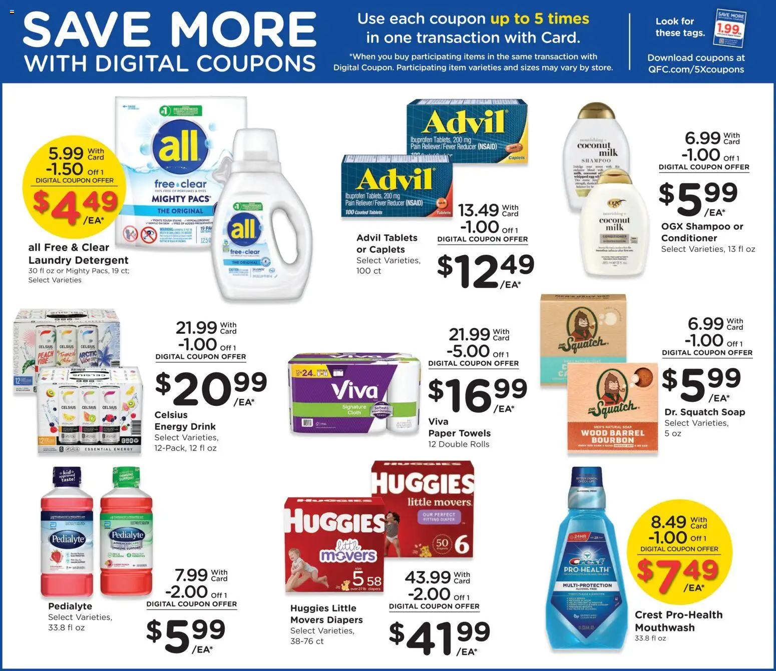 QFC Weekly Ad - WA - valid from 28.11.2025 | Page: 12 | Products: Shampoo, Conditioner, Milk, Bourbon