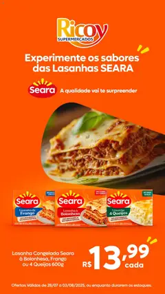 Ricoy - Ofertas Seara - Pré-Visualização do folheto da loja Ricoy, válido de 28.07.2025