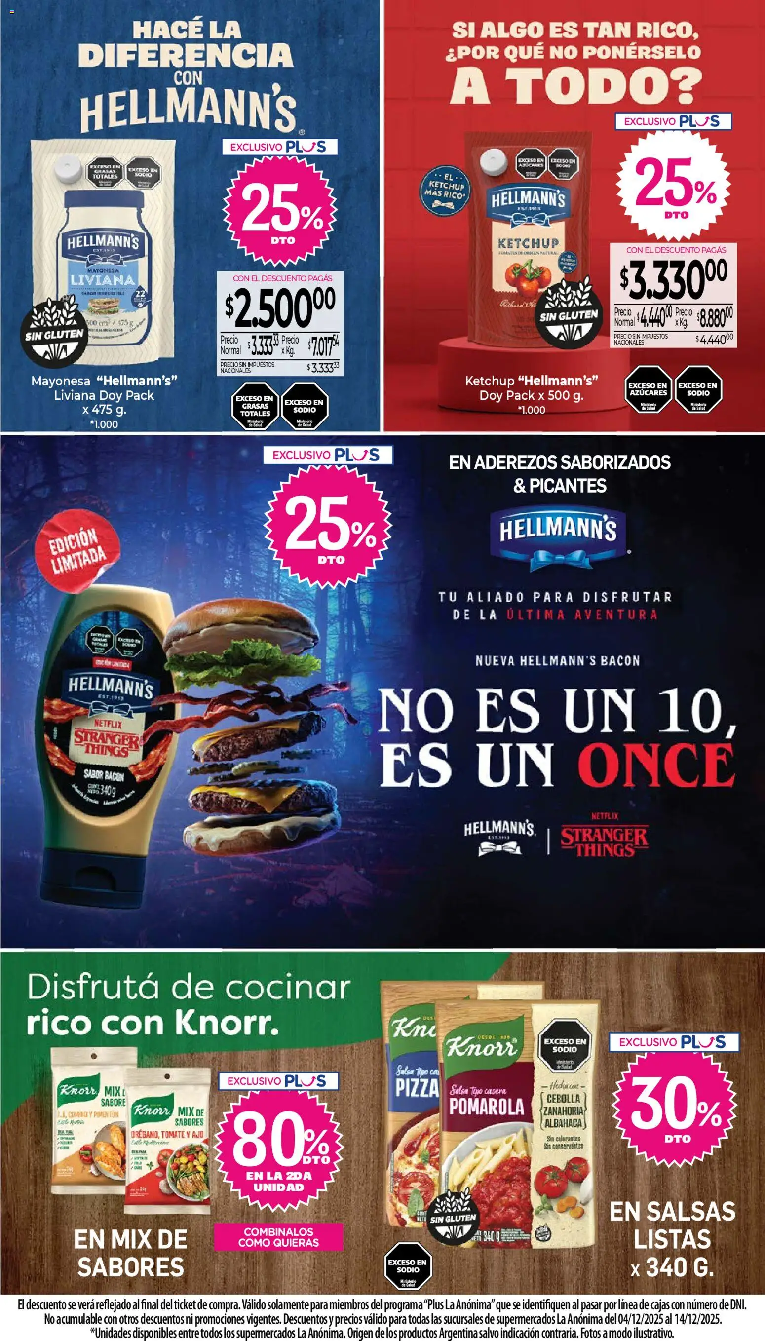 La Anonima - catalogos-masivos - insuperables-49-25-z5 │ válido desde el 04.12.2025 | Página: 15 | Productos: Cebolla, Mayonesa, Ketchup, Tomates