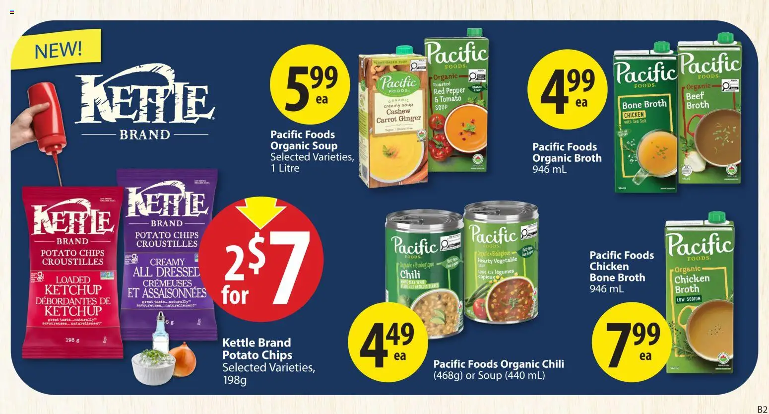 Save on foods flyer valid from 23.04.2026 | Page: 23 | Products: Chips, Ketchup, Carrot, Chicken