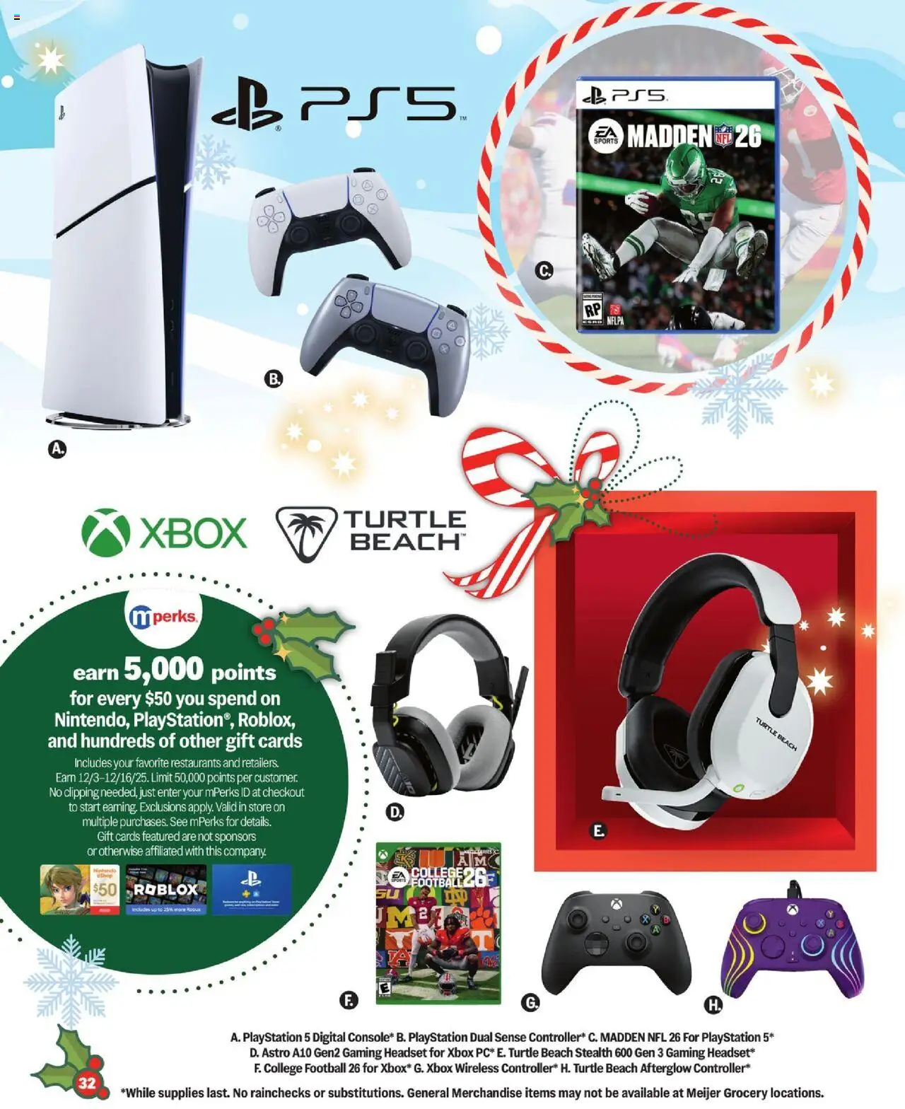 Meijer Pullout Toy - MI - valid from 08.10.2025 | Page: 32 | Products: Playstation, Xbox, Headset, Nintendo