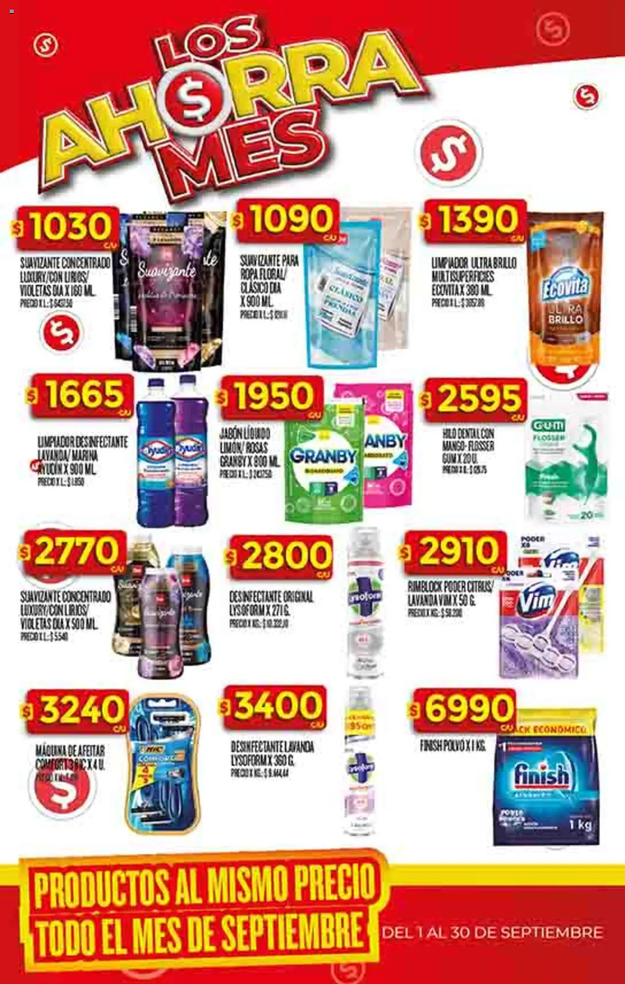 Supermercado DIA Ofertas │ válido desde el 10.09.2025 | Página: 50 | Productos: Desinfectante, Brillo, Jabón, Ropa